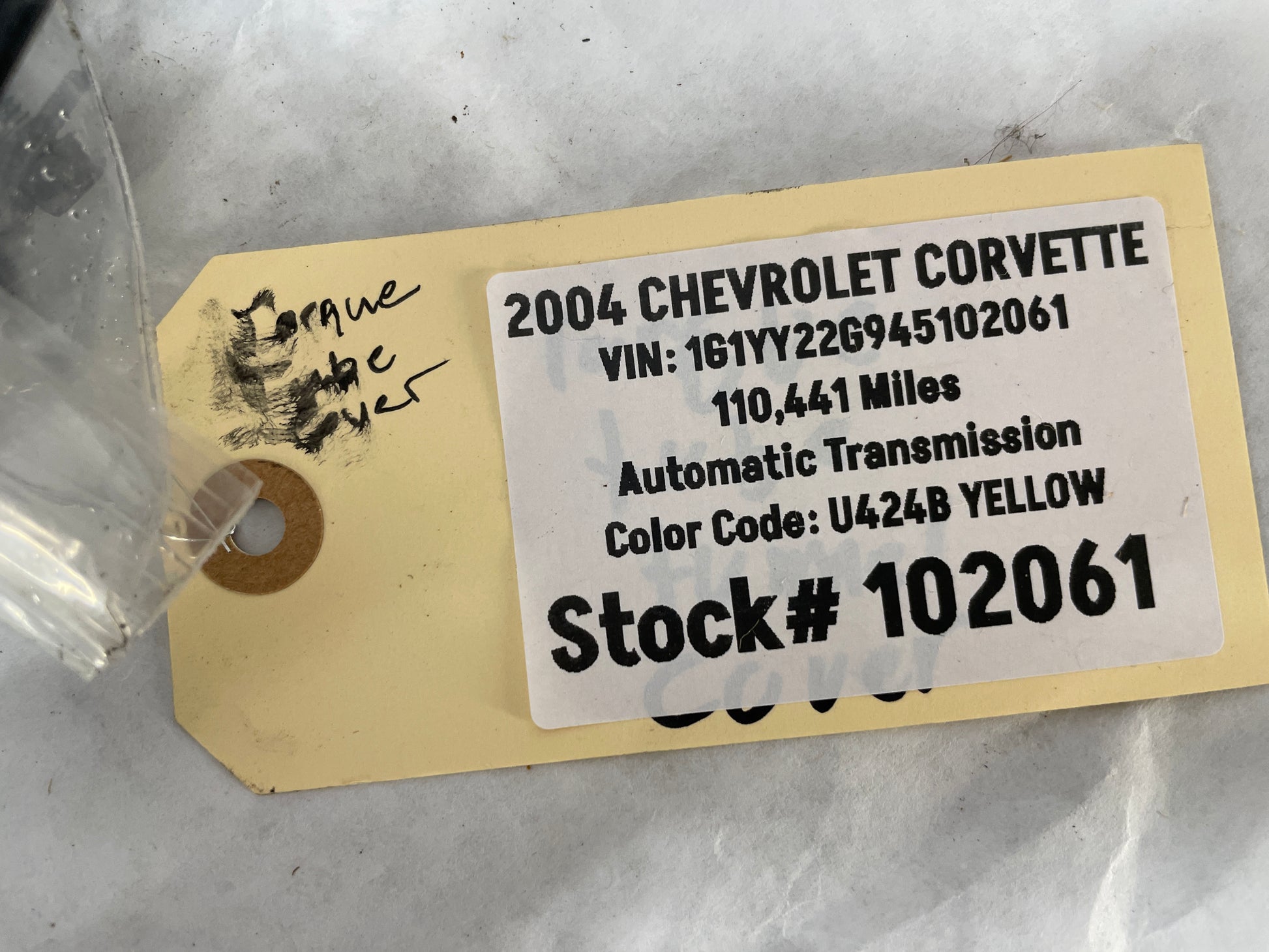 2004 Chevy C5 Corvette Torque Tube Tunnel Cover Shield Reinforcement Panel Plate OEM - Day's Parts Yard