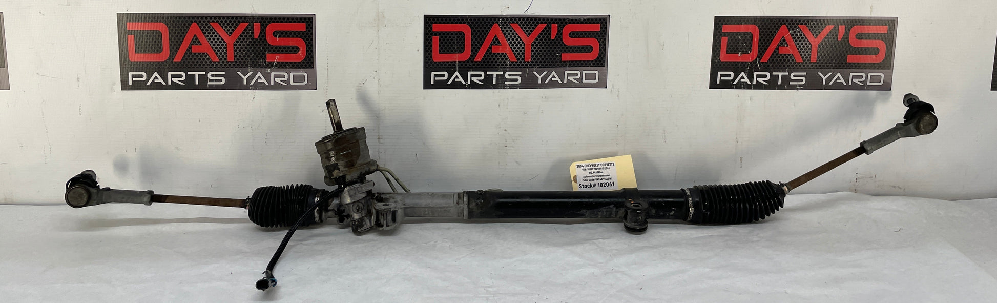 2004 Chevy C5 Corvette Power Steering Rack and Pinion Gear Assembly OEM - Day's Parts Yard