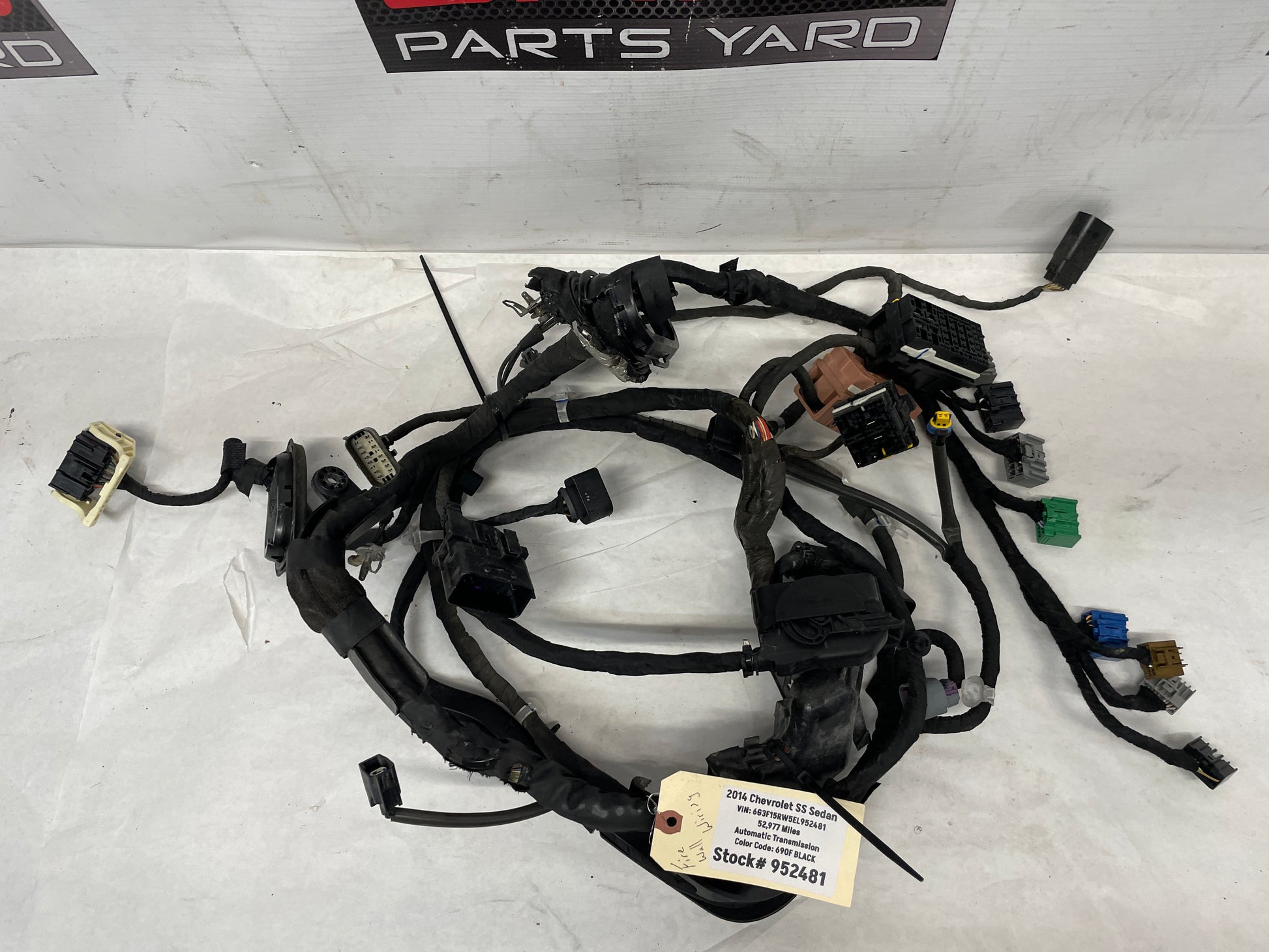2014 Chevy SS Sedan Fire Wall Engine Bay Front Chassis Wire Wiring Harness OEM - Day's Parts Yard
