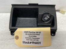 2009 Pontiac G8 GT Lower Radio Center Console Storage Cubby Compartment Assembly OEM - Day's Parts Yard