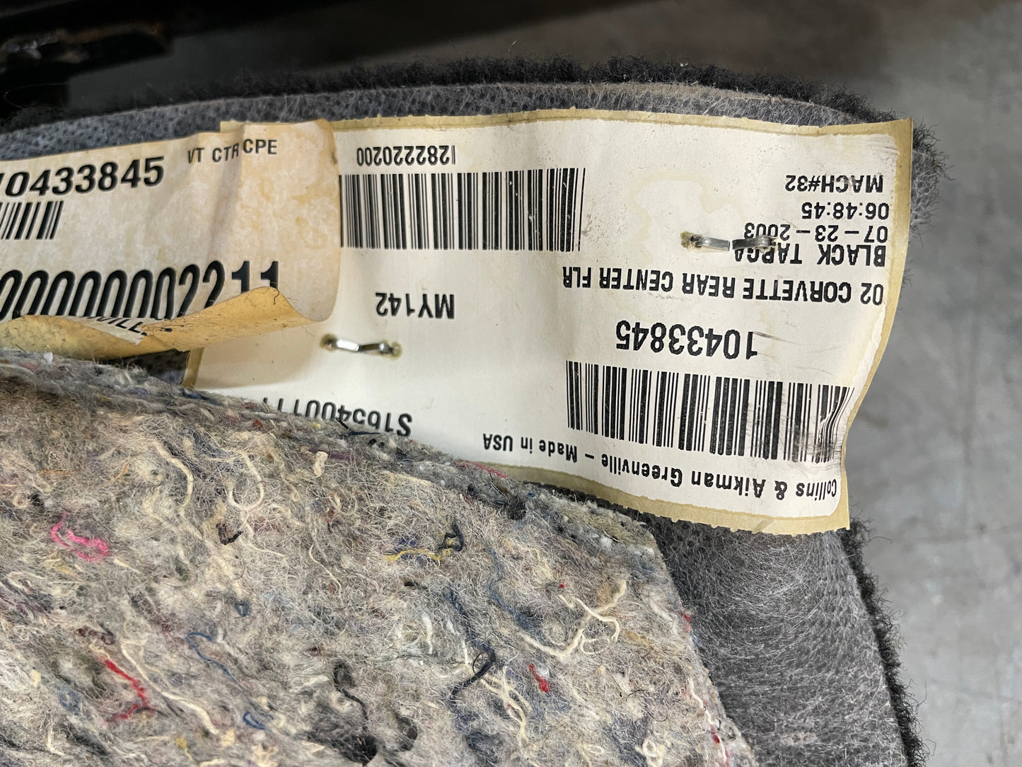 2004 Chevy C5 Corvette Complete Floor Carpet OEM - Day's Parts Yard