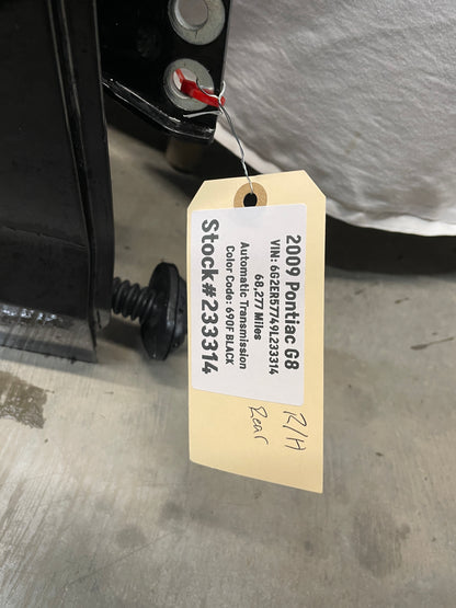 2009 Pontiac G8 RH Passenger Rear Exterior Door Black OEM - Day's Parts Yard
