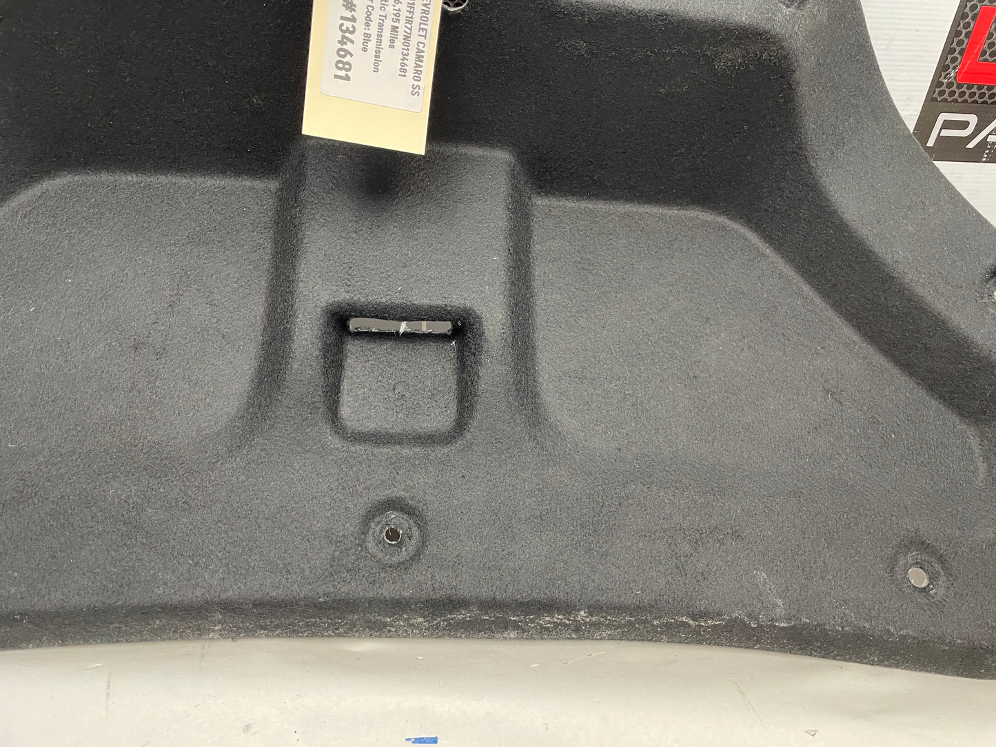 2022 Chevy Camaro SS Trunk Deck Lid Liner Carpet OEM