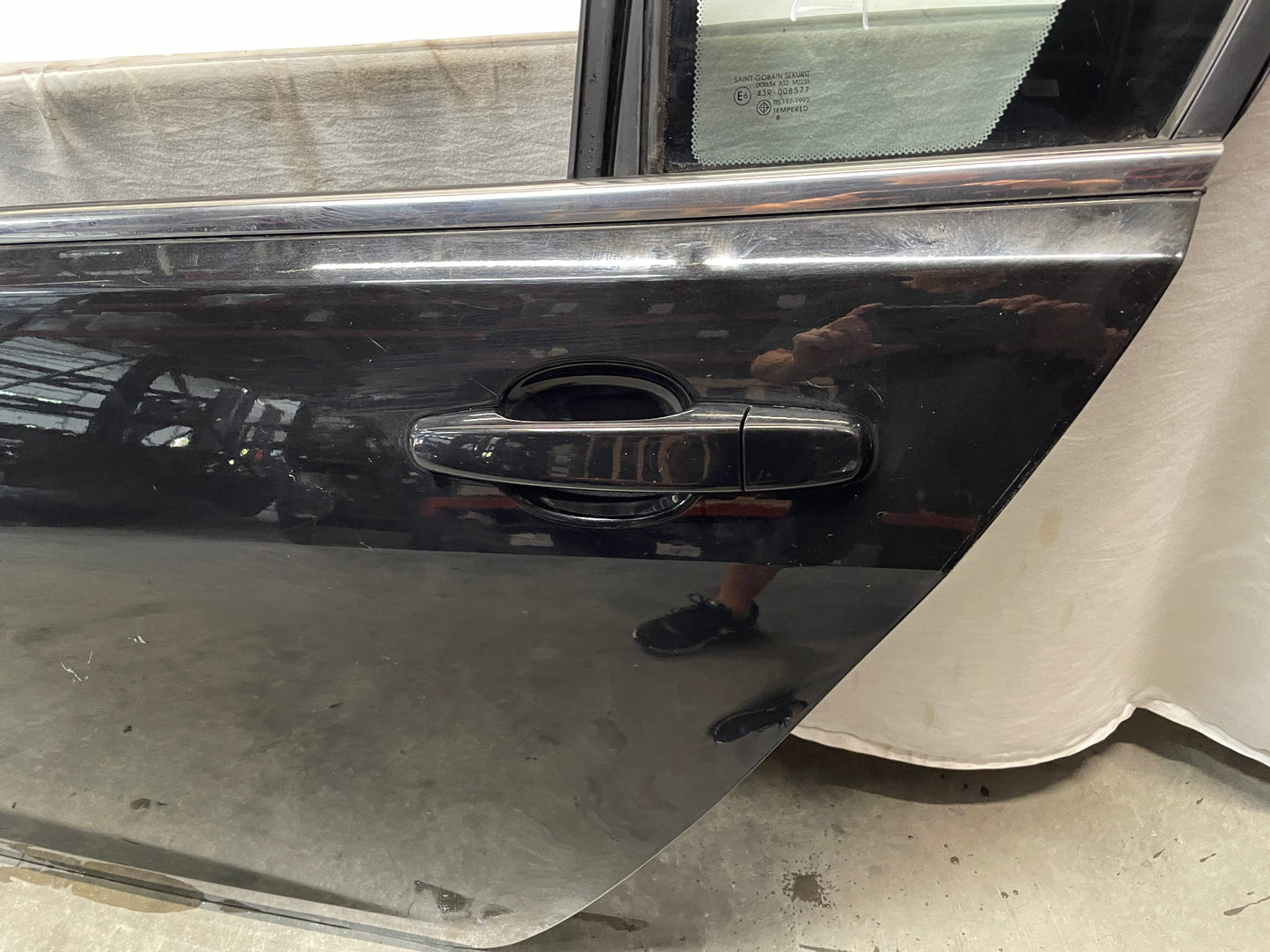 2009 Pontiac G8 LH Driver Rear Exterior Door Black OEM - Day's Parts Yard