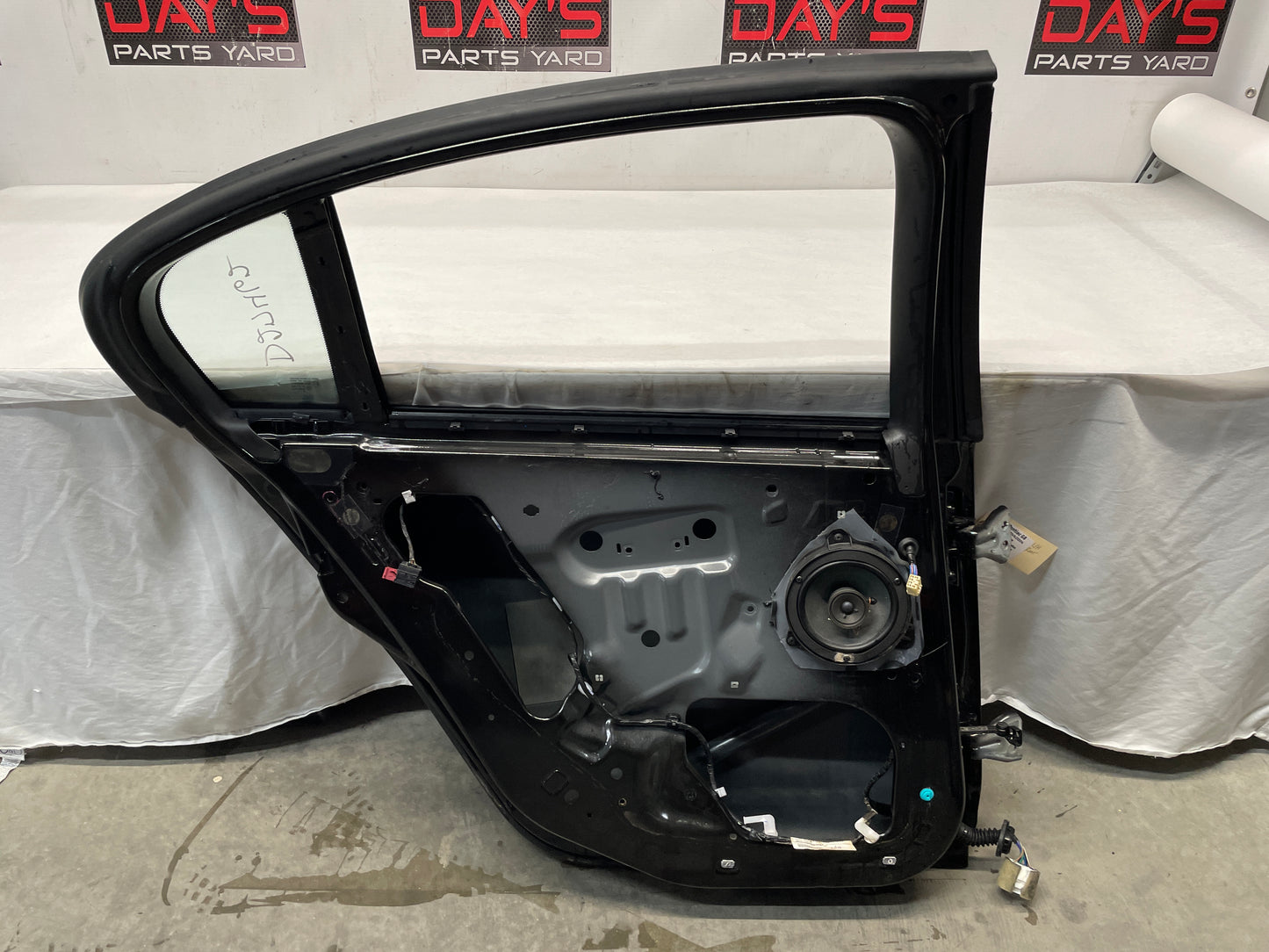 2009 Pontiac G8 LH Driver Rear Exterior Door Black OEM - Day's Parts Yard