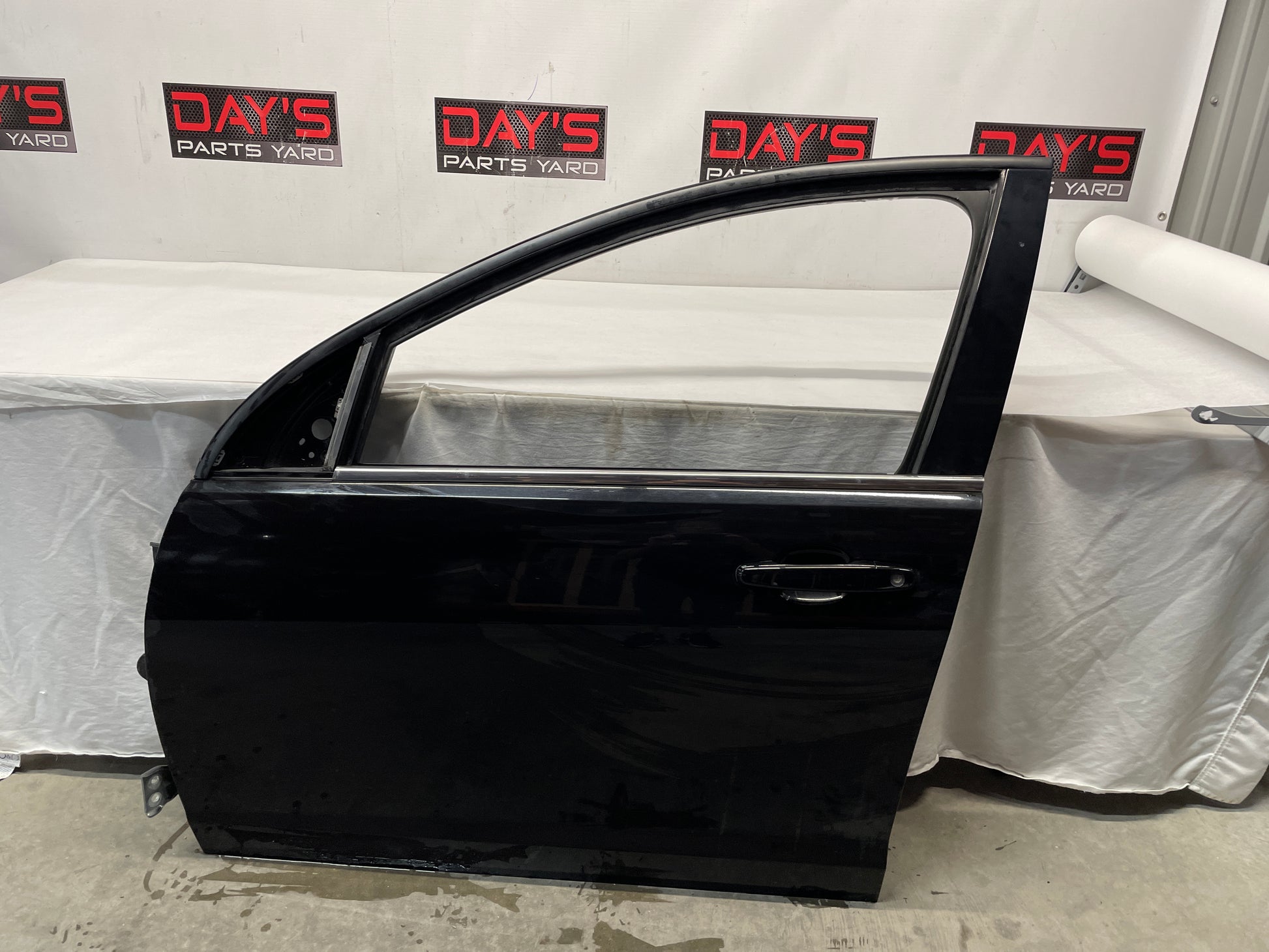 2009 Pontiac G8 LH Driver Front Exterior Door Black OEM - Day's Parts Yard