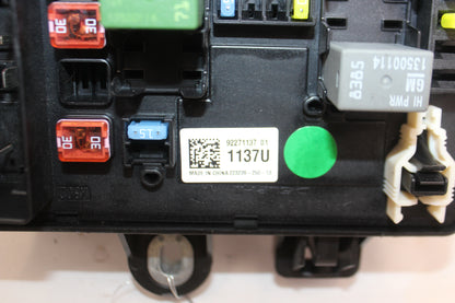 2014 Chevy SS Sedan Rear Fuse Box Relay OEM