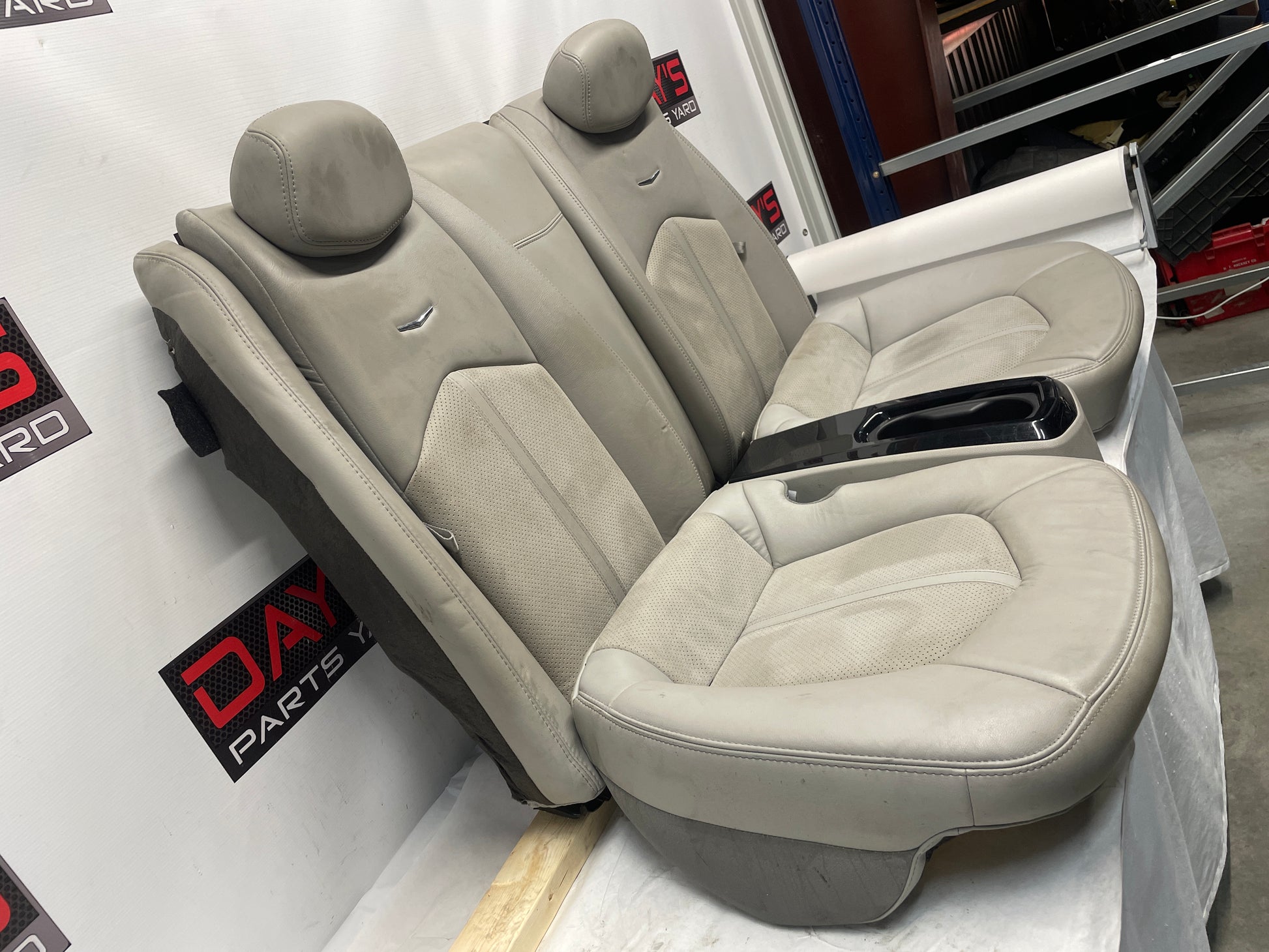 2011 Cadillac CTS-V Seats Fronts and Rears Recaro Gray OEM - Day's Parts Yard