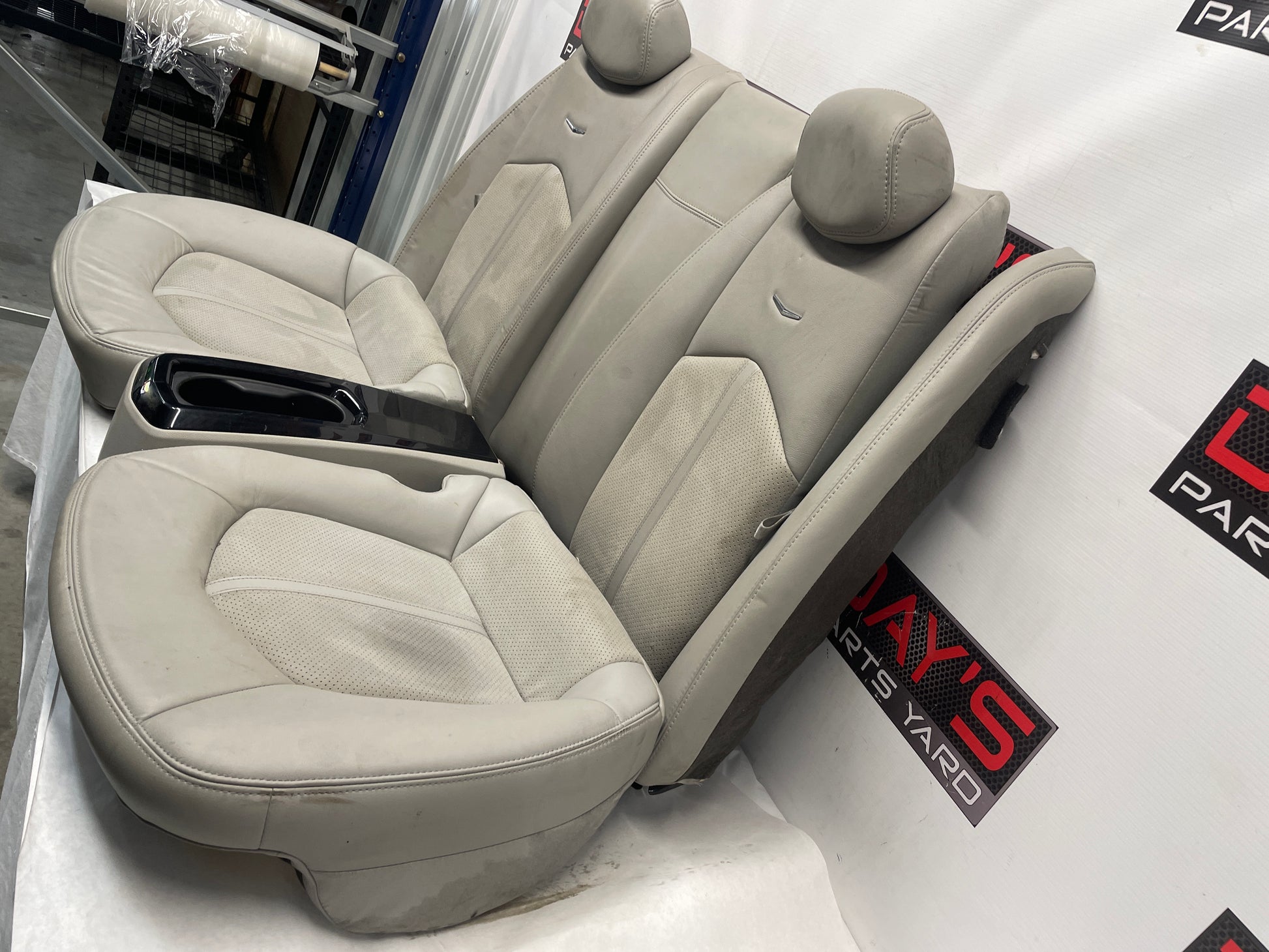 2011 Cadillac CTS-V Seats Fronts and Rears Recaro Gray OEM - Day's Parts Yard