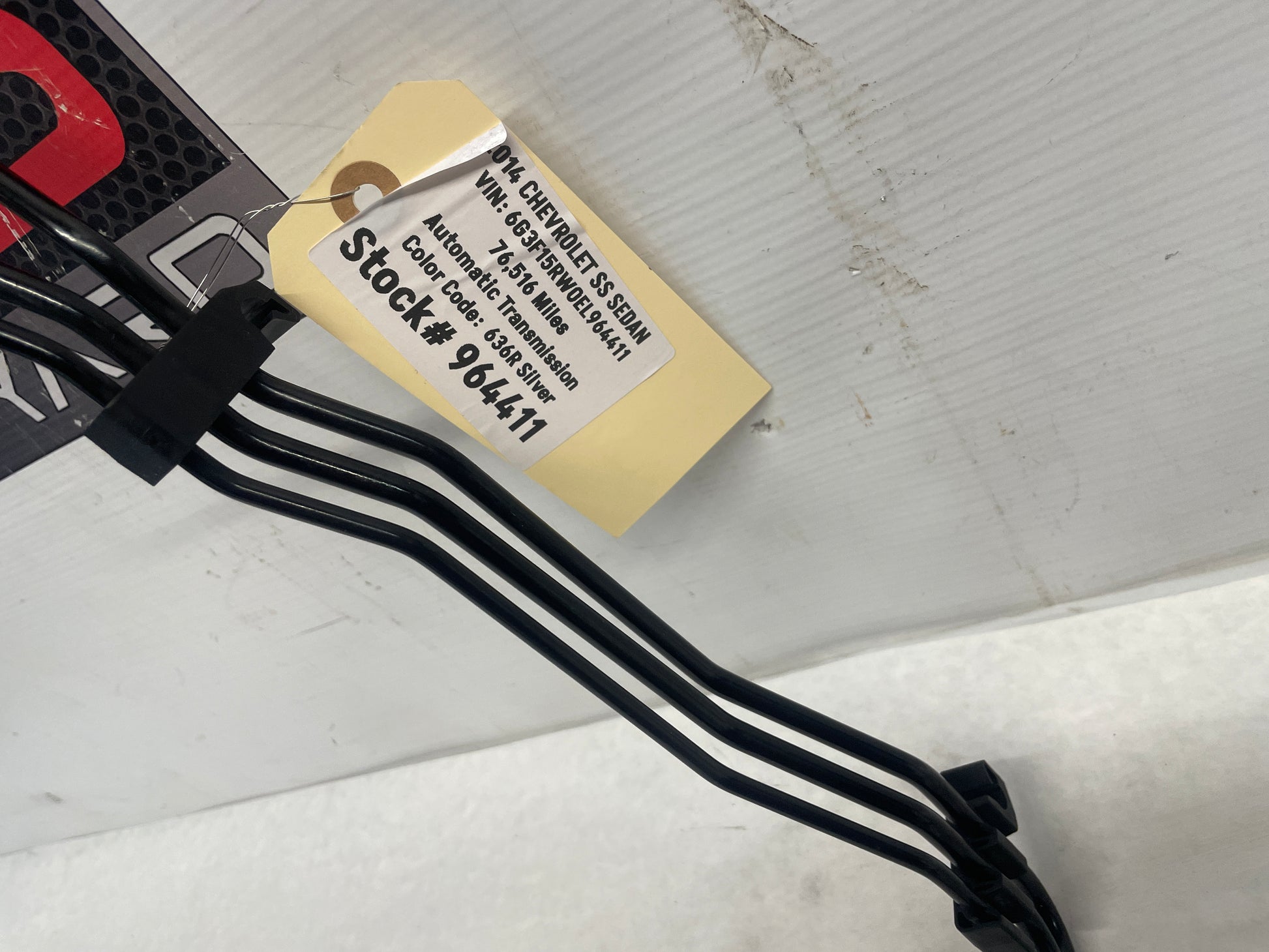 2014 Chevy SS Sedan Front Firewall Brake Line OEM - Day's Parts Yard