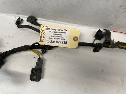 2013 Chevy Caprice PPV Radiator Core Support Head Light Lamp Wiring Wire Harness OEM