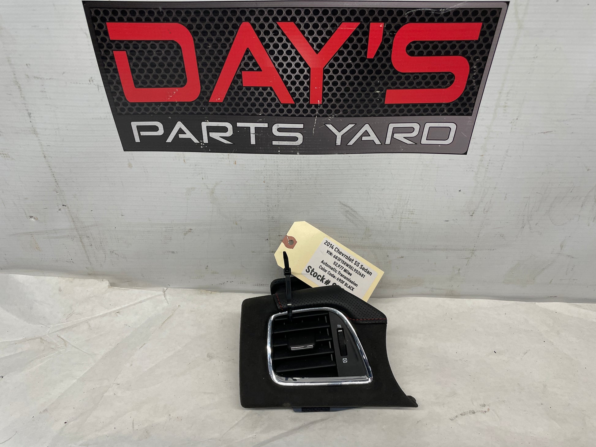 2014 Chevy SS Sedan LH Driver Suede Alcantara Dash Vent OEM - Day's Parts Yard