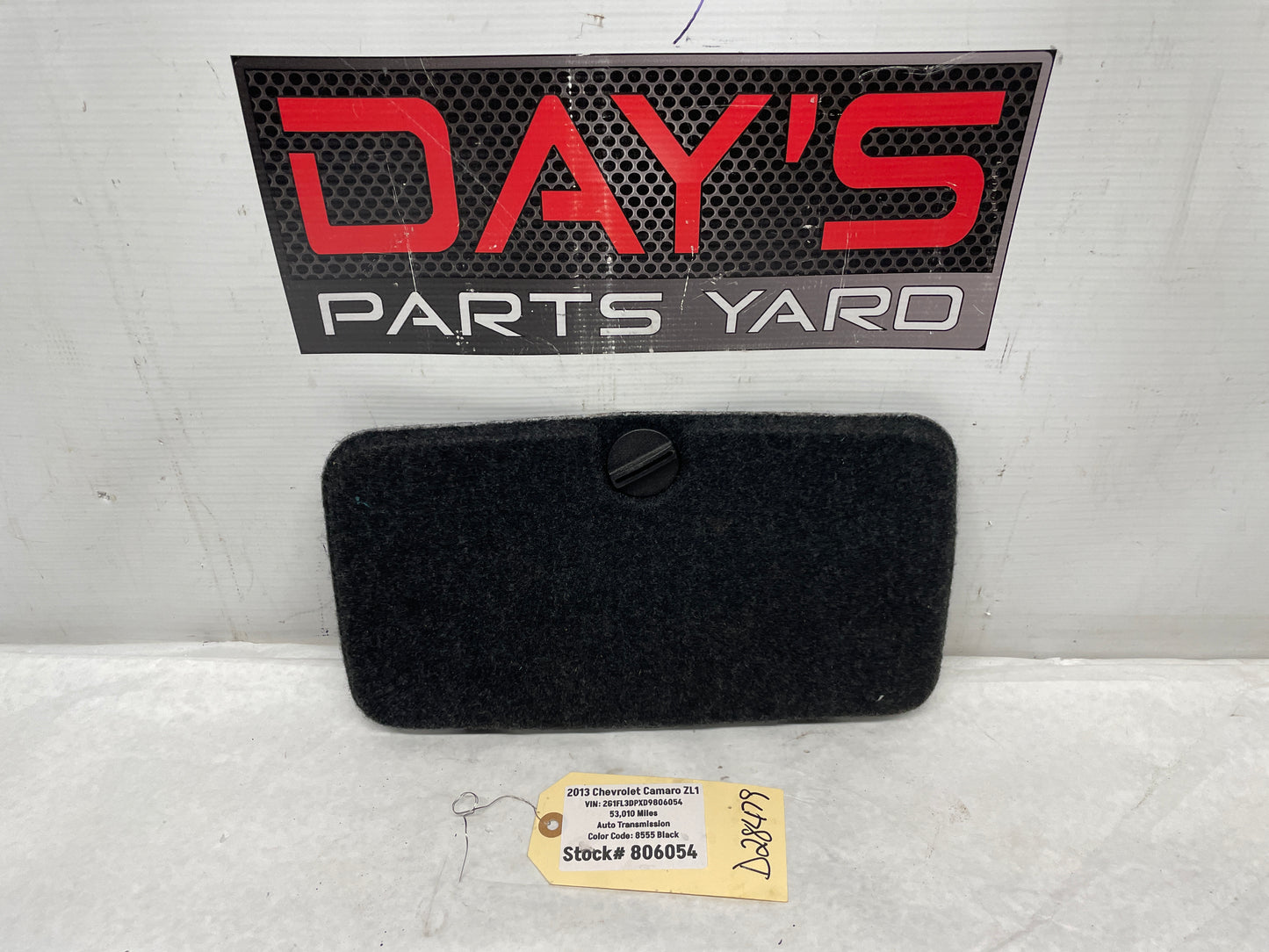 2017 Chevy SS Sedan Battery Stowage Access Hole Door Trim Felt Carpet OEM