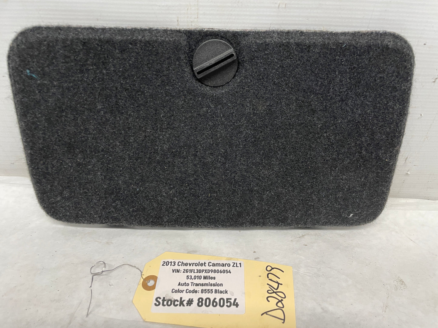 2017 Chevy SS Sedan Battery Stowage Access Hole Door Trim Felt Carpet OEM