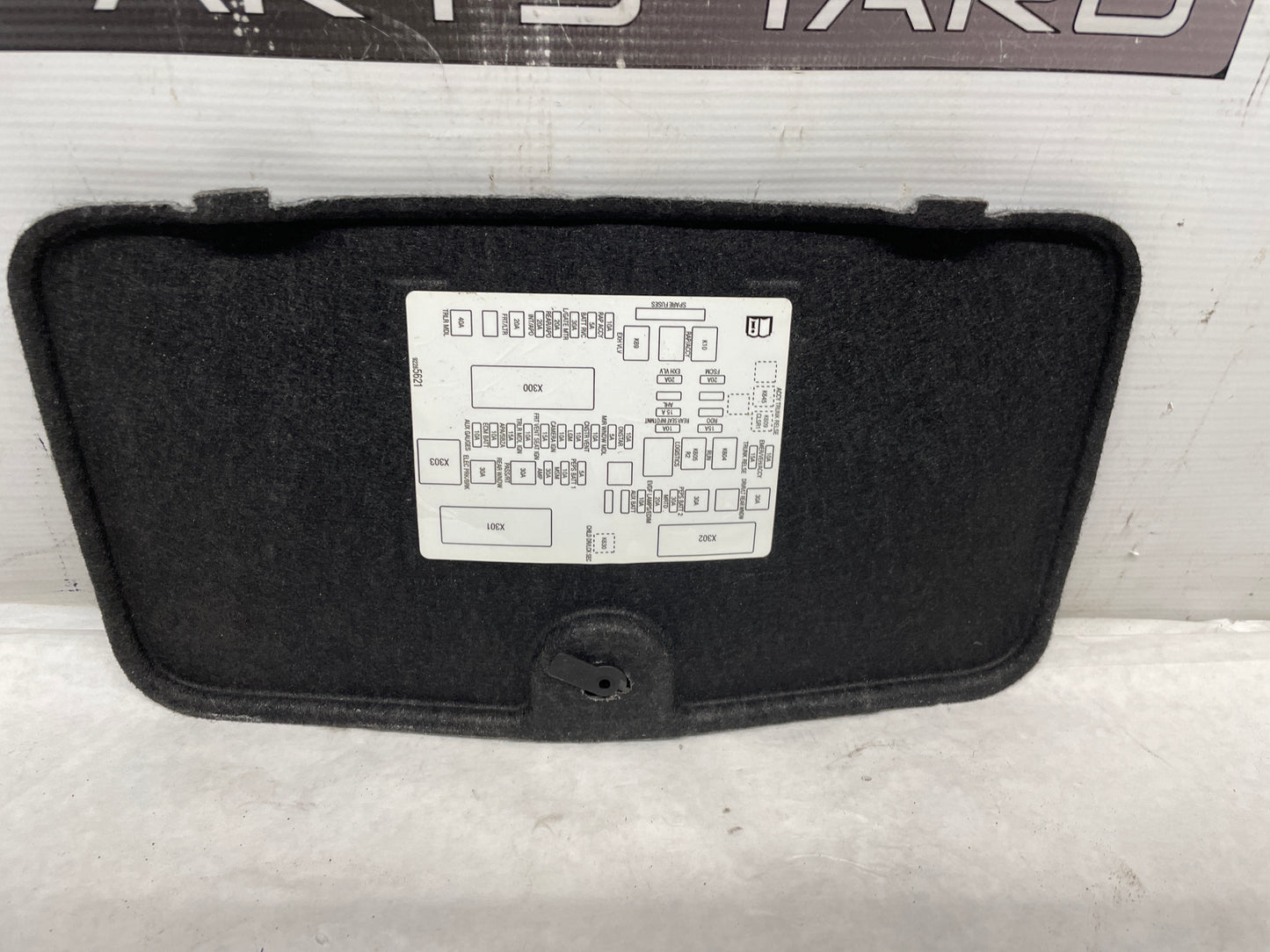 2017 Chevy SS Sedan Battery Stowage Access Hole Door Trim Felt Carpet OEM