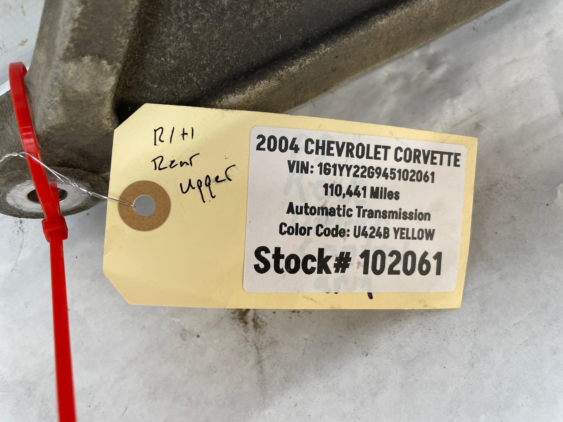2004 Chevy C5 Corvette RH Passenger Rear Suspension Upper Control Arm OEM - Day's Parts Yard