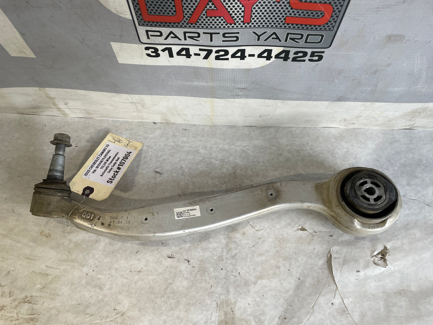 2020 Chevrolet Camaro SS Front LH Driver Lower Control Arm OEM