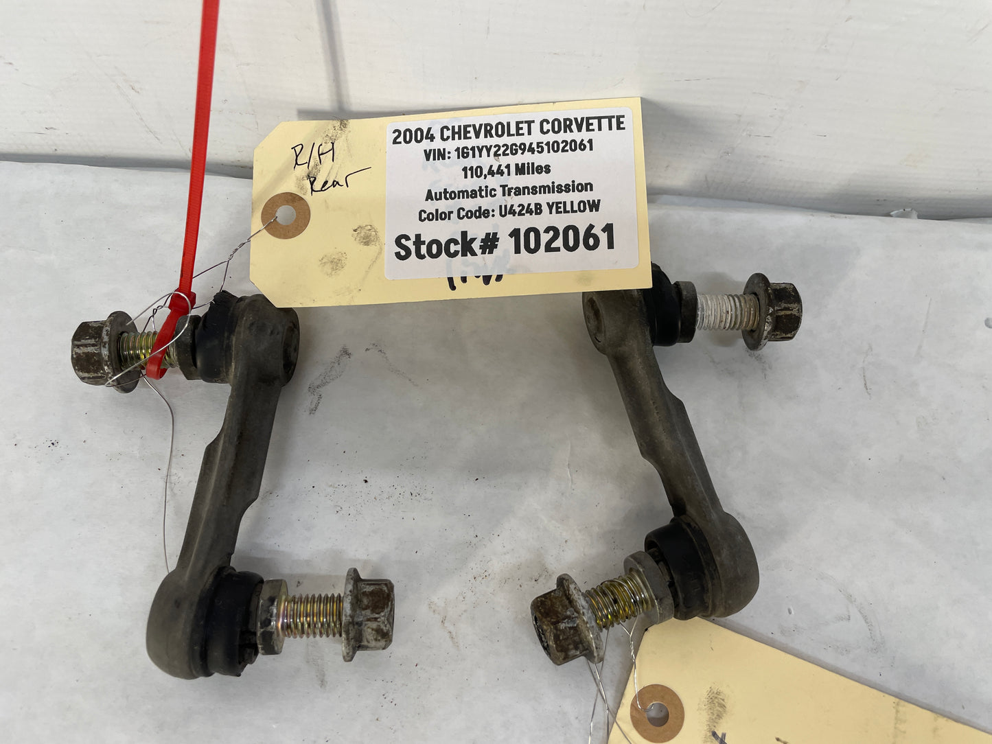 2004 Chevy C5 Corvette RH & LH Suspension Stabilizer Sway Bar End Links OEM - Day's Parts Yard