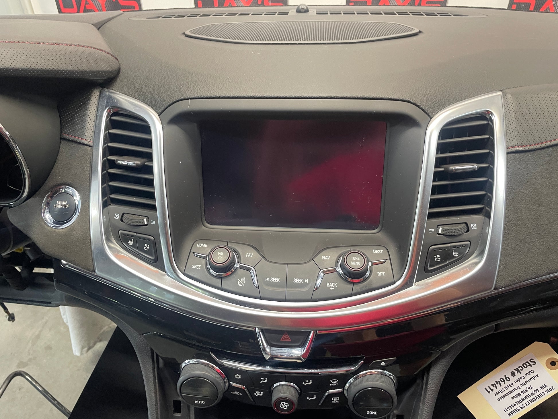 2014 Chevy SS Sedan Complete Dash & Center Console w/ Shifter OEM - Day's Parts Yard