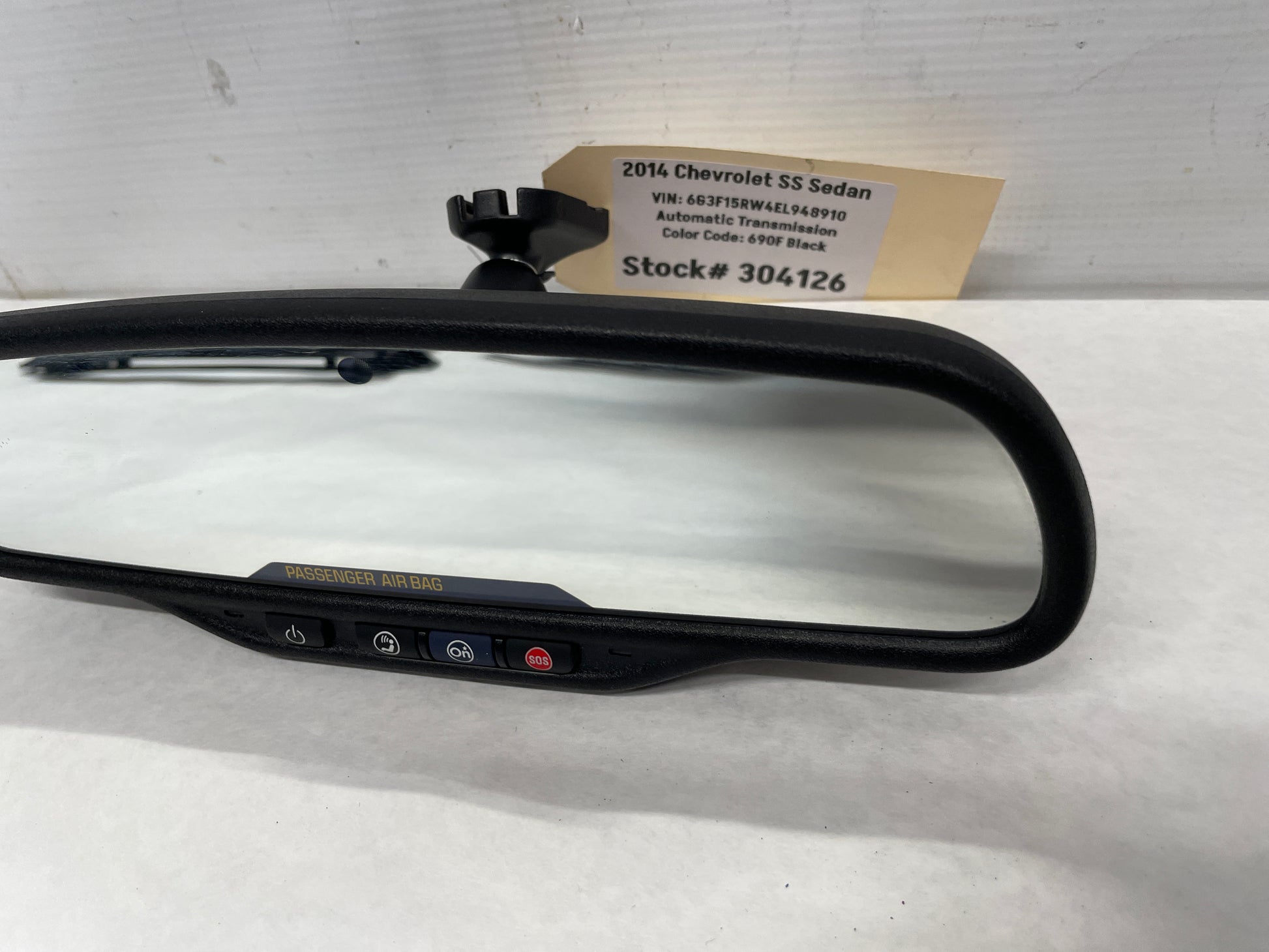 2014 Chevy SS Sedan Rear View Rearview Mirror Auto Dimming & OnStar OEM - Day's Parts Yard