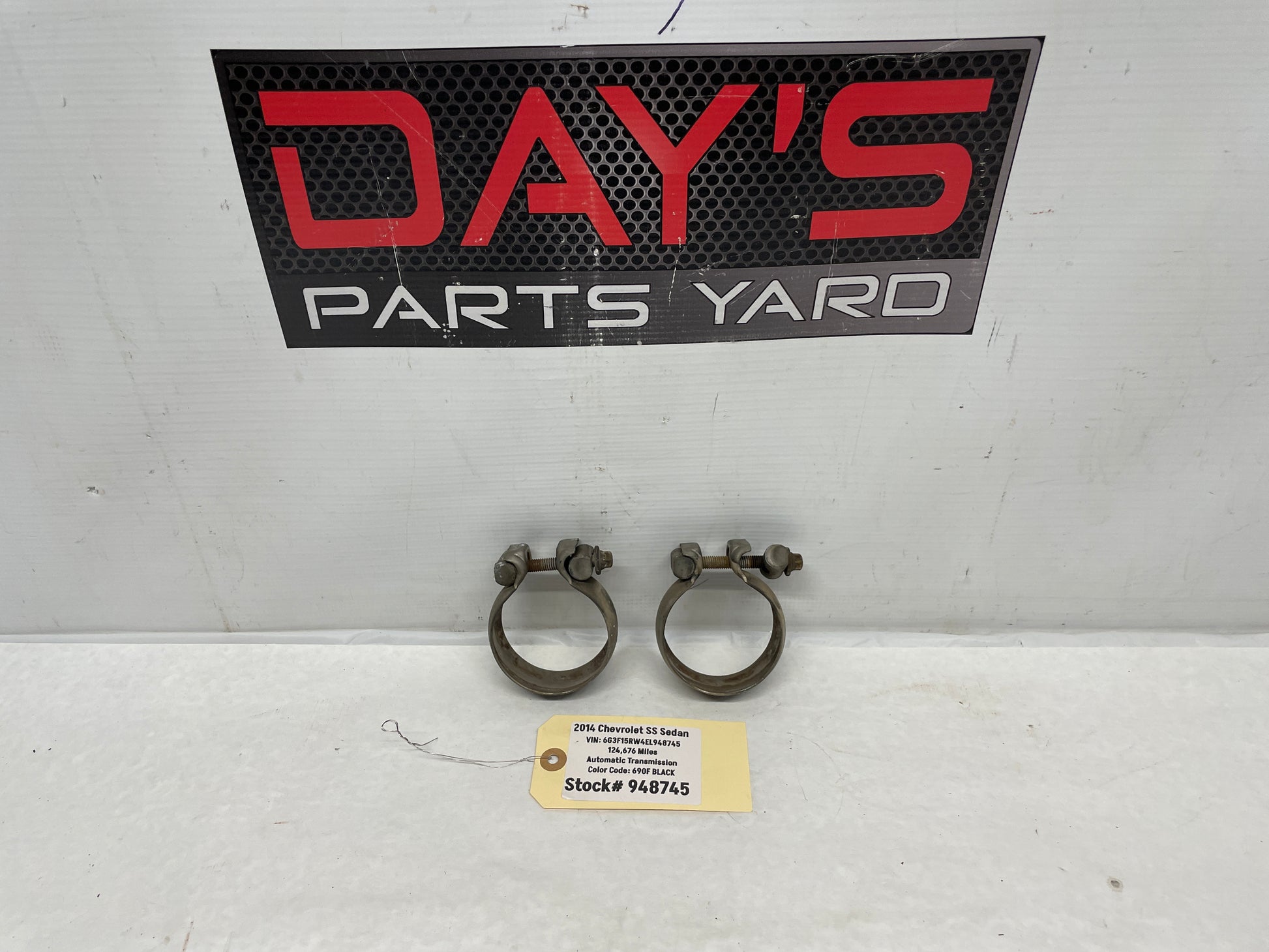 2014 Chevy SS Sedan Factory Exhaust Muffler Clamps OEM - Day's Parts Yard