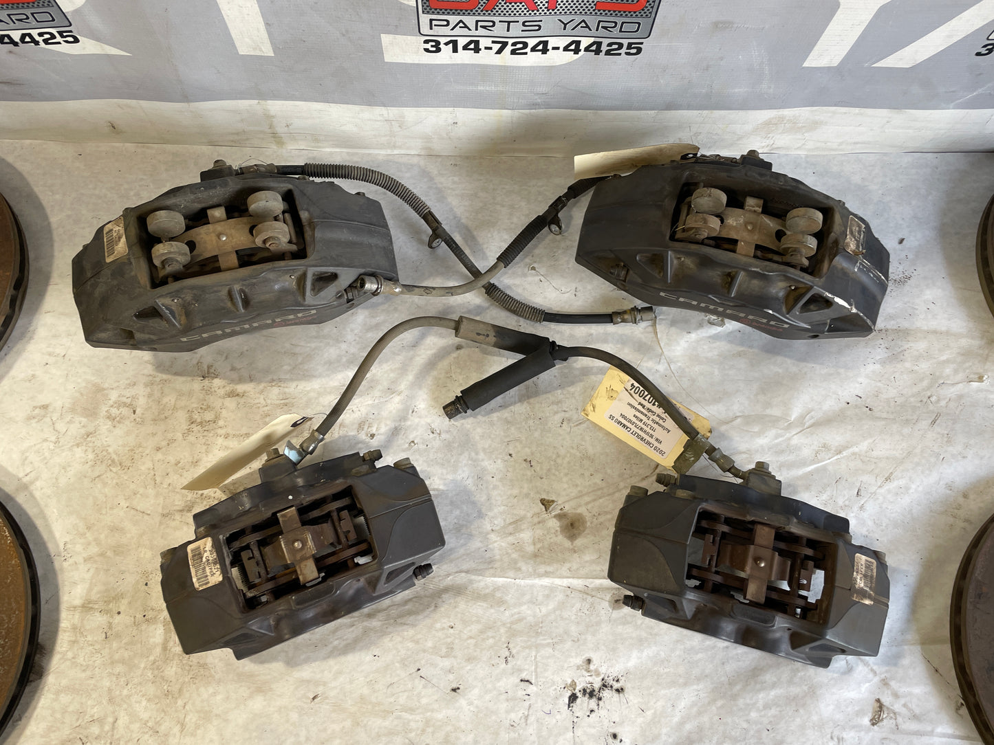 2020 Chevy Camaro SS Brembo Brake Calipers and Rotors OEM - Day's Parts Yard