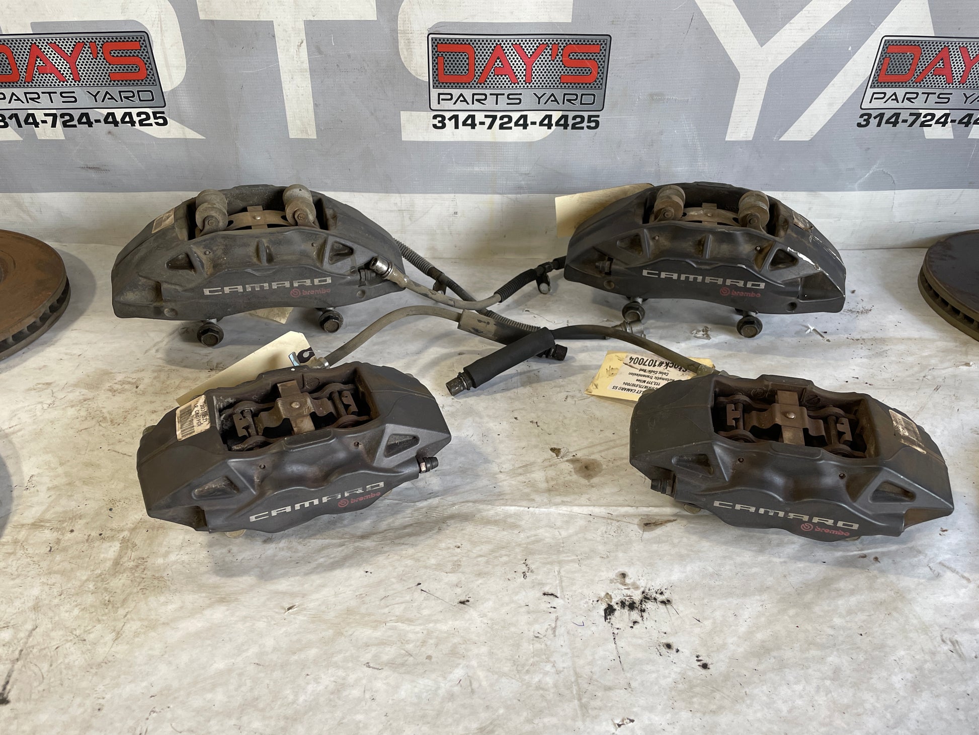 2020 Chevy Camaro SS Brembo Brake Calipers and Rotors OEM - Day's Parts Yard