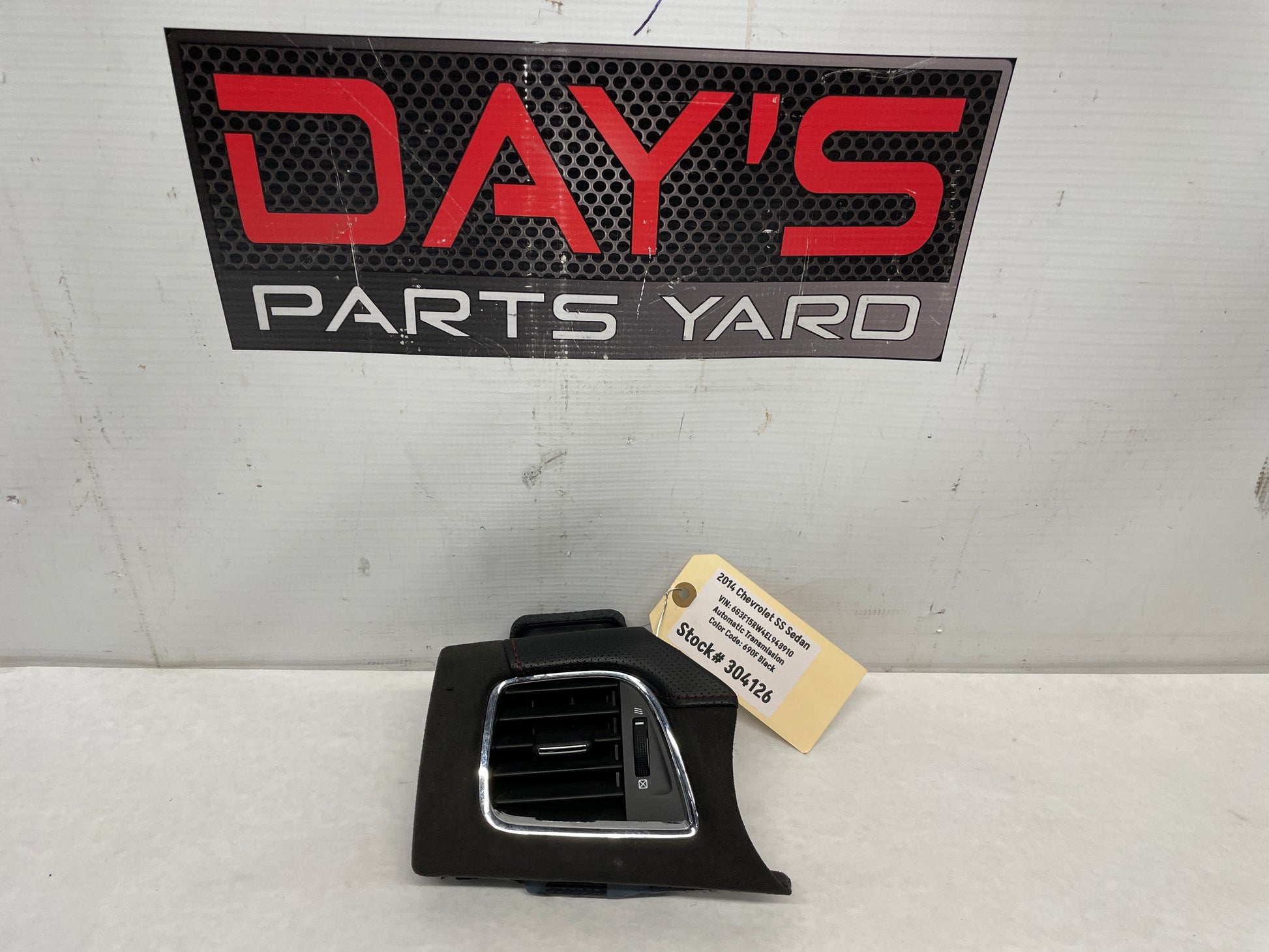 2014 Chevy SS Sedan LH Driver Suede Dash Vent Trim Panel Insert OEM - Day's Parts Yard