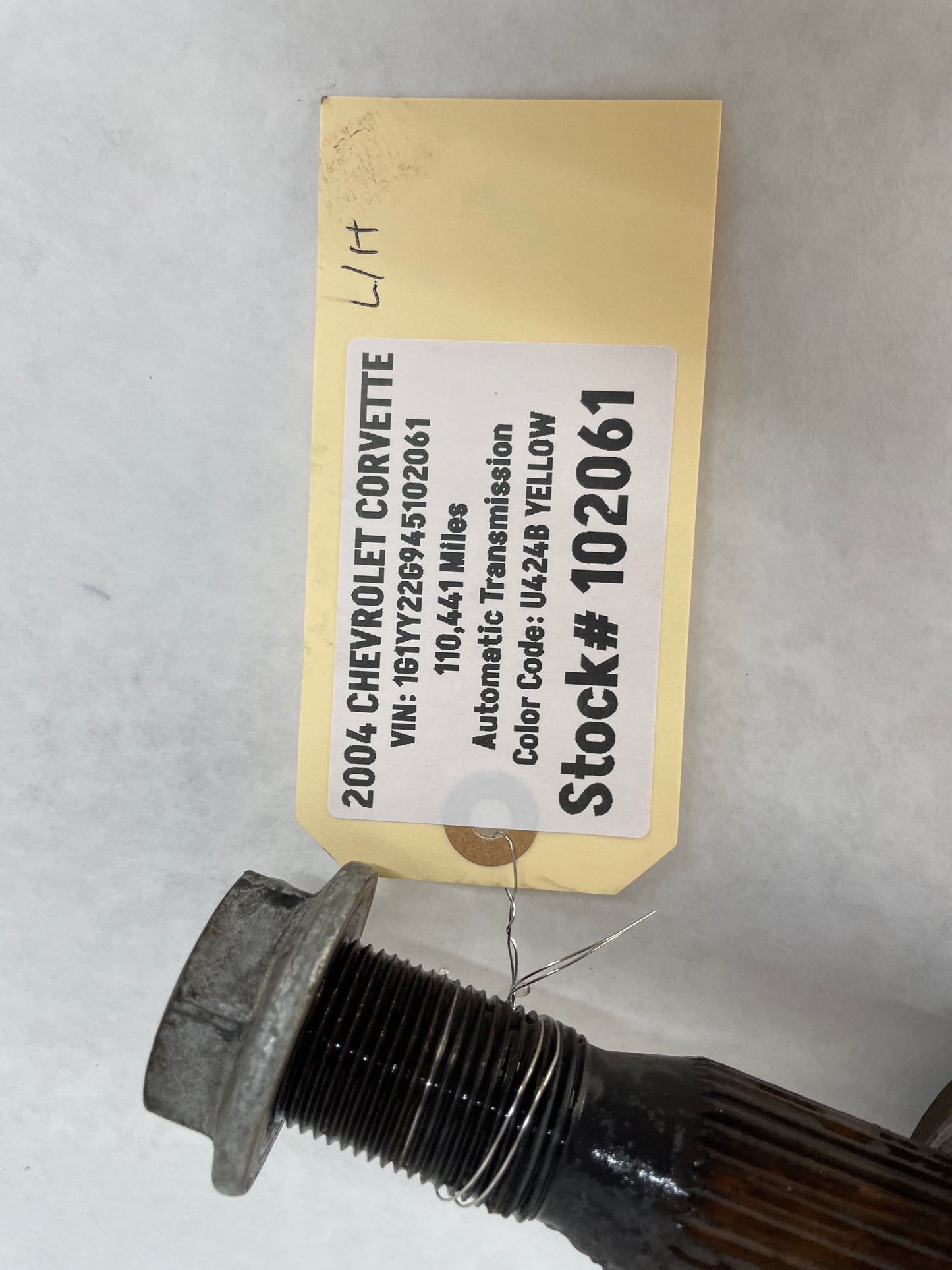 2004 Chevy C5 Corvette LH Driver Rear CV Axle Half Shaft OEM - Day's Parts Yard