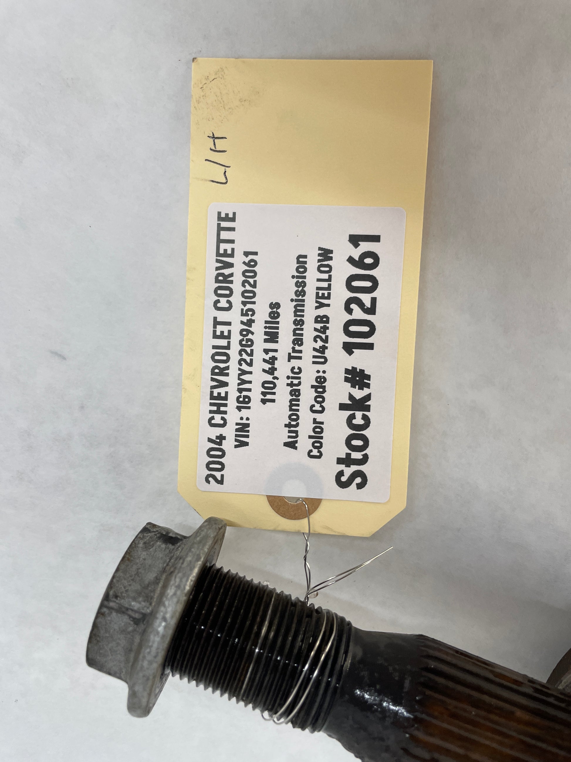 2004 Chevy C5 Corvette LH Driver Rear CV Axle Half Shaft OEM - Day's Parts Yard