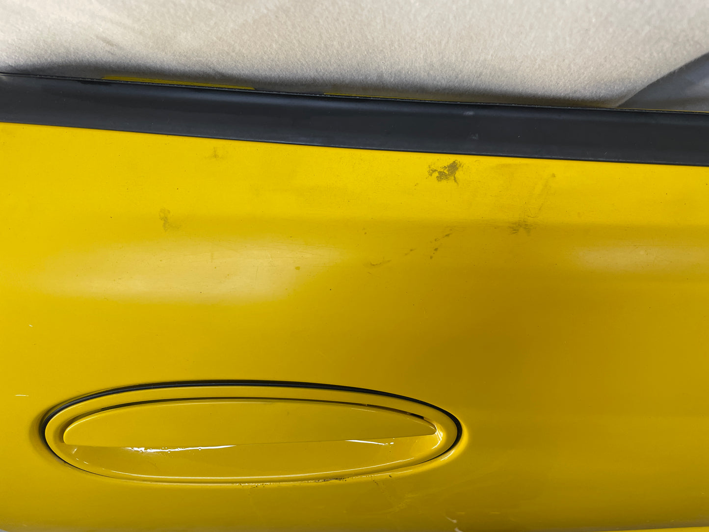 2004 Chevy C5 Corvette RH Passenger Exterior Door Yellow OEM - Day's Parts Yard