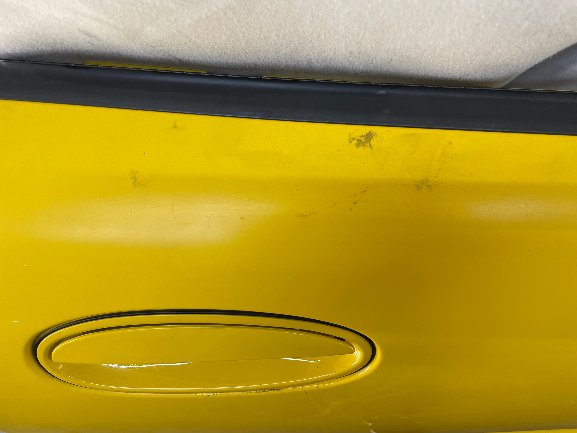 2004 Chevy C5 Corvette RH Passenger Exterior Door Yellow OEM - Day's Parts Yard