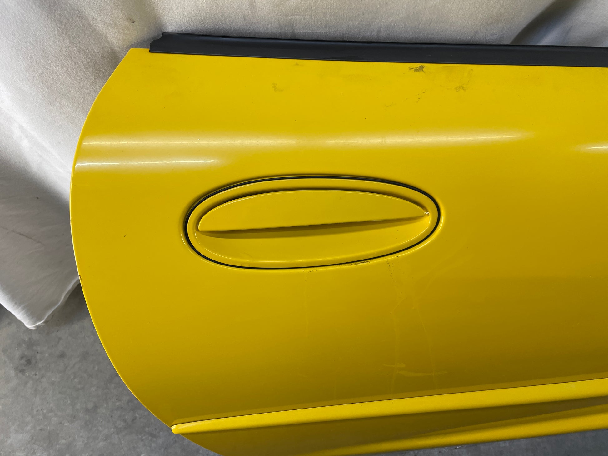 2004 Chevy C5 Corvette RH Passenger Exterior Door Yellow OEM - Day's Parts Yard