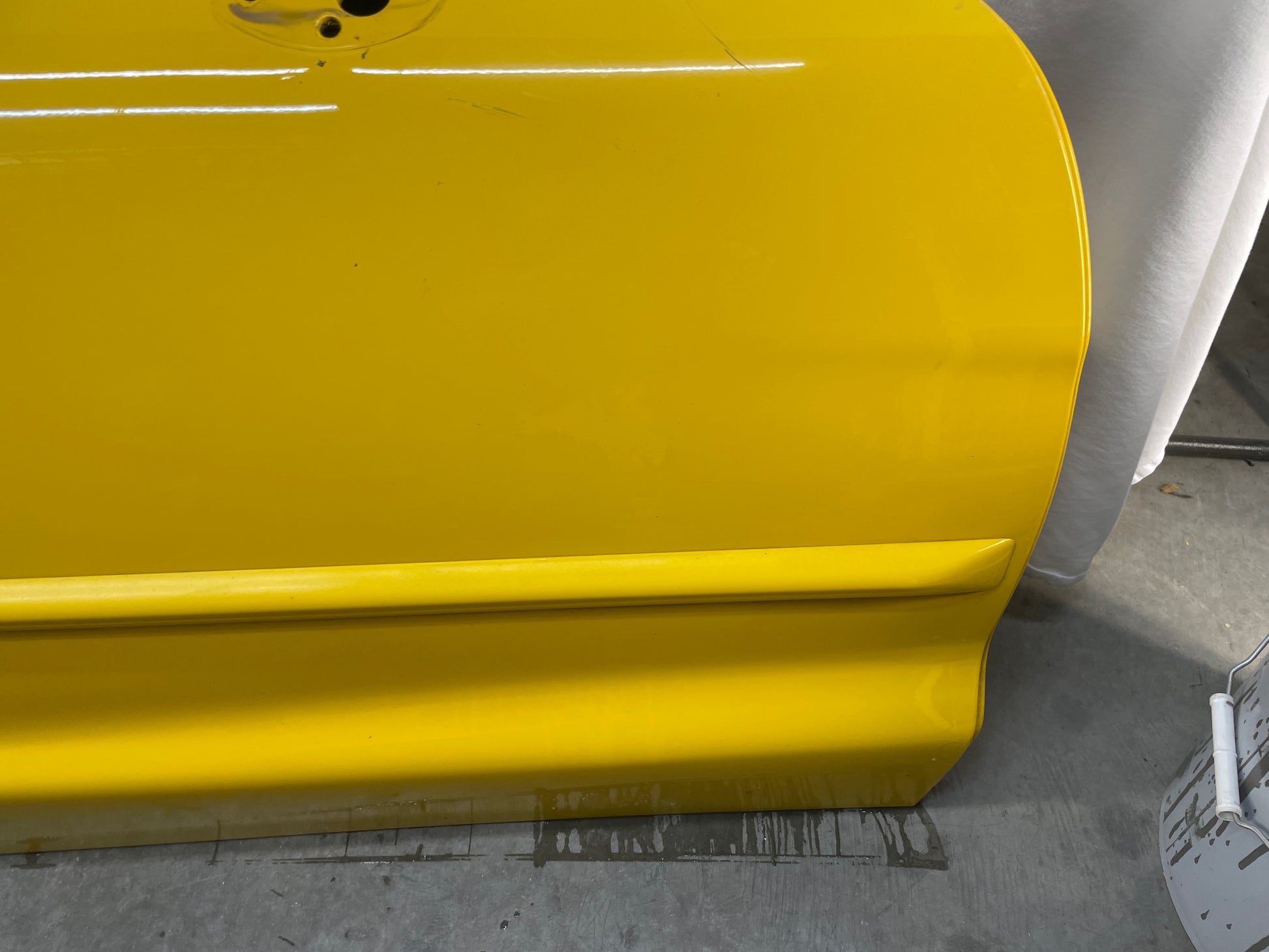 2004 Chevy C5 Corvette RH Passenger Exterior Door Yellow OEM - Day's Parts Yard