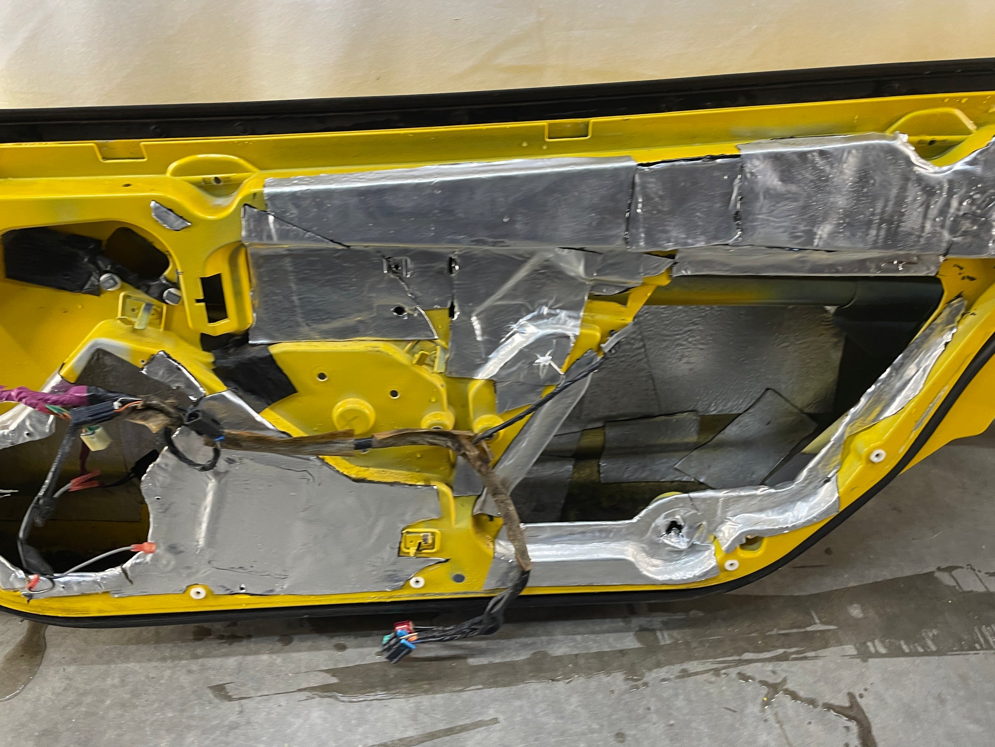 2004 Chevy C5 Corvette RH Passenger Exterior Door Yellow OEM - Day's Parts Yard
