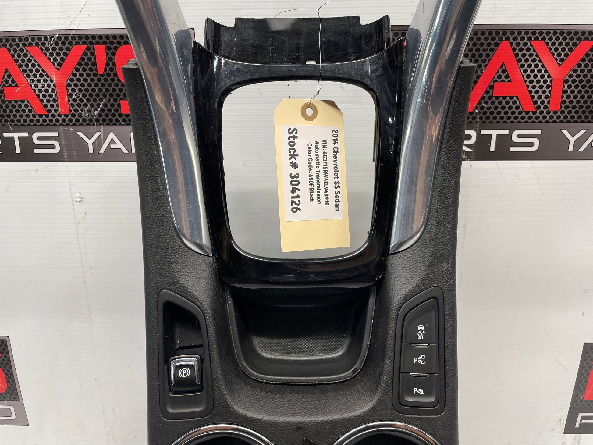 2014 Chevy SS Sedan Complete Center Console w/ Shifter Assembly OEM - Day's Parts Yard