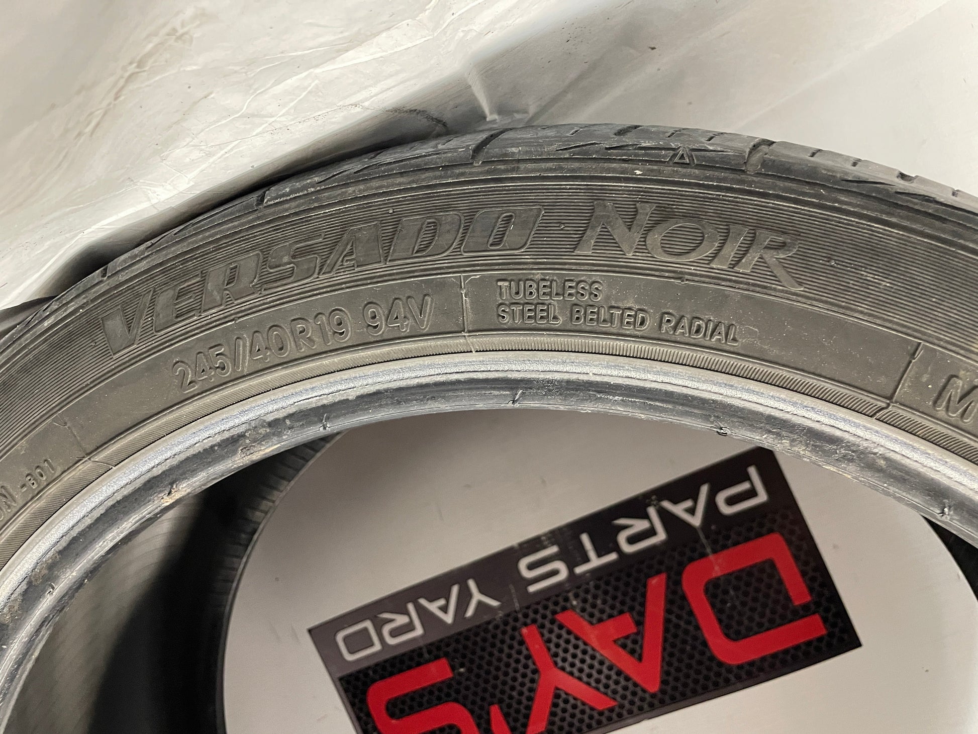 245/40R19 Toyo Versado Noir Tire - Day's Parts Yard
