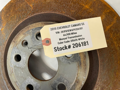 2015 Chevy Camaro SS LH Driver Front Brembo Brake Caliper & Rotor OEM - Day's Parts Yard
