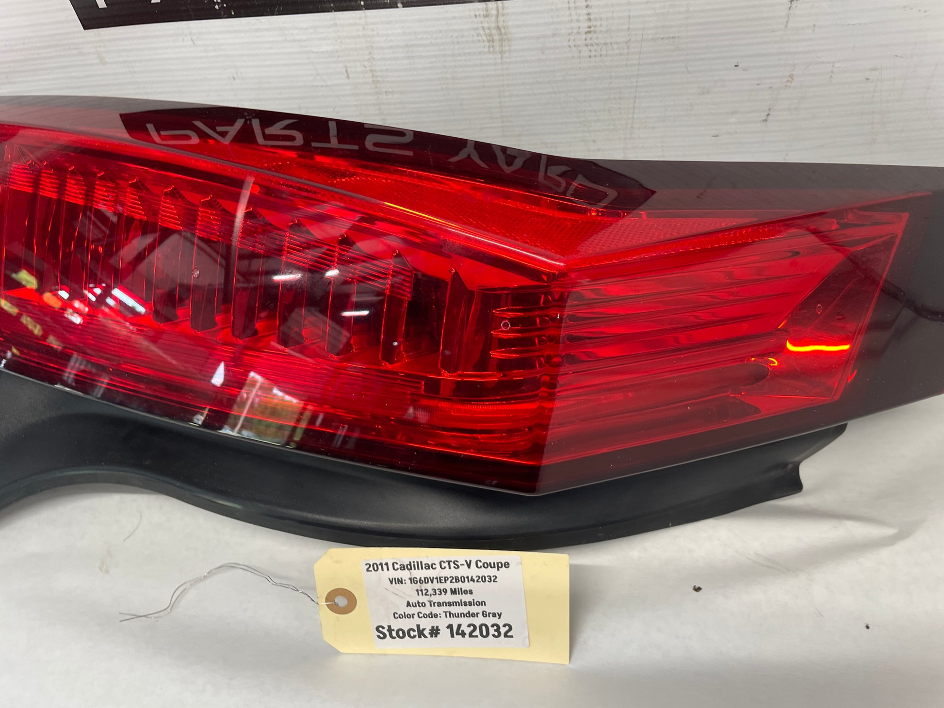 2011 Cadillac CTS-V LH Driver Tail Light Taillight OEM - Day's Parts Yard