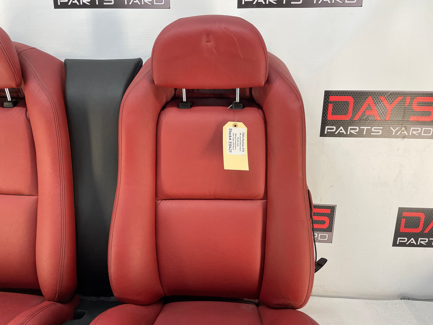 2004 Pontiac GTO Red Rear Seats OEM