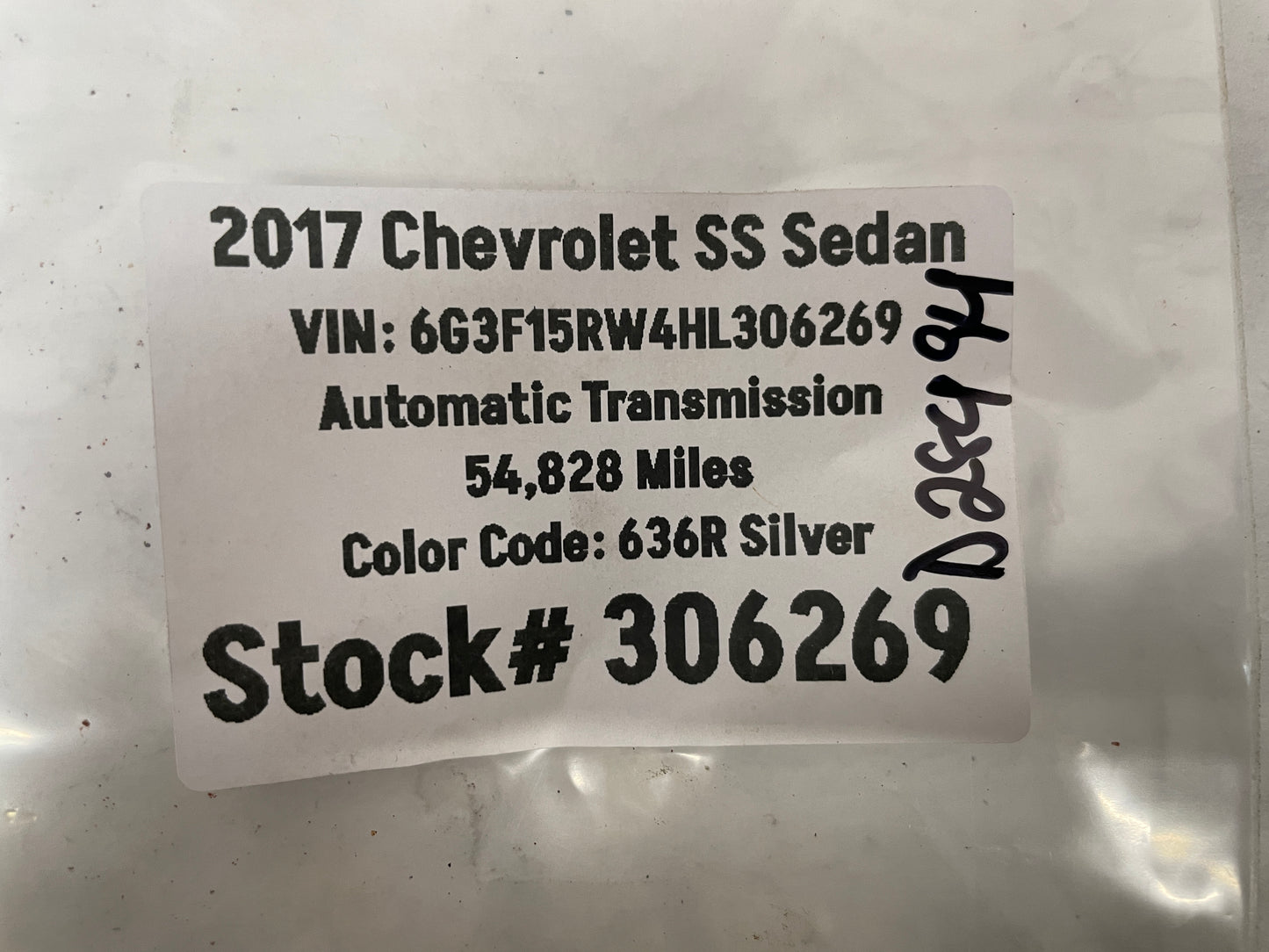 2017 Chevy SS Sedan Radiator Cap OEM