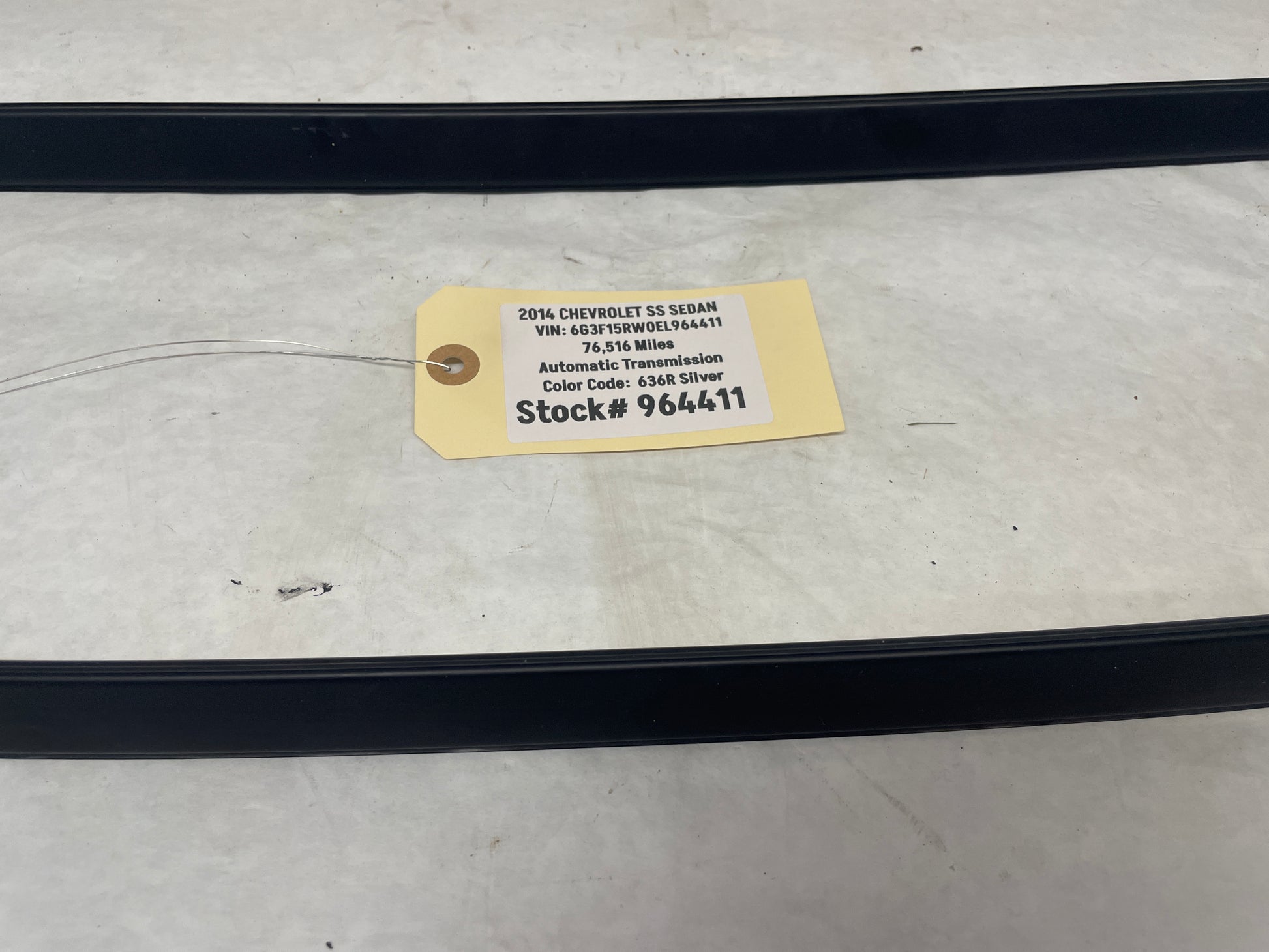 2014 Chevy SS Sedan Roof Top Trim Moldings RH & LH OEM - Day's Parts Yard