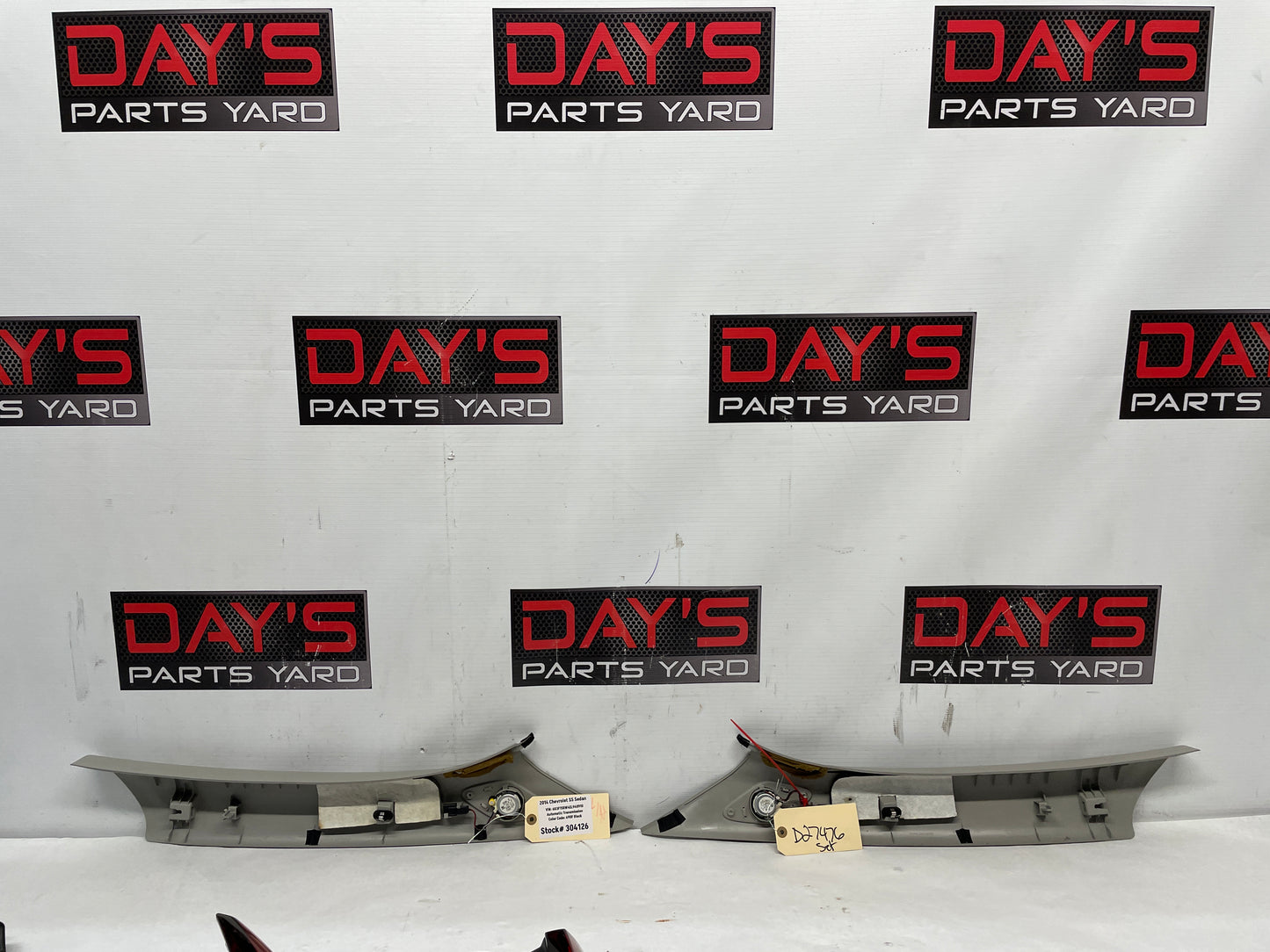 2014 Chevy SS Sedan RH & LH Interior A Pillar Windshield Trim Panel Moldings OEM - Day's Parts Yard