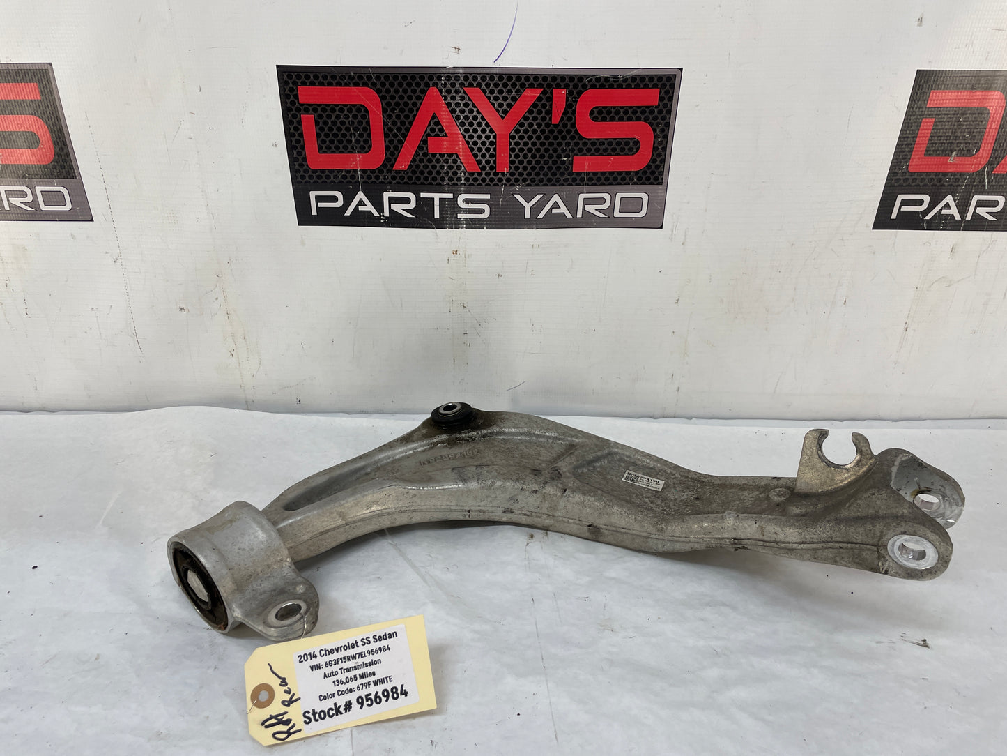 2014 Chevy SS Sedan RH Passenger Rear Suspension Upper Control Arm OEM - Day's Parts Yard