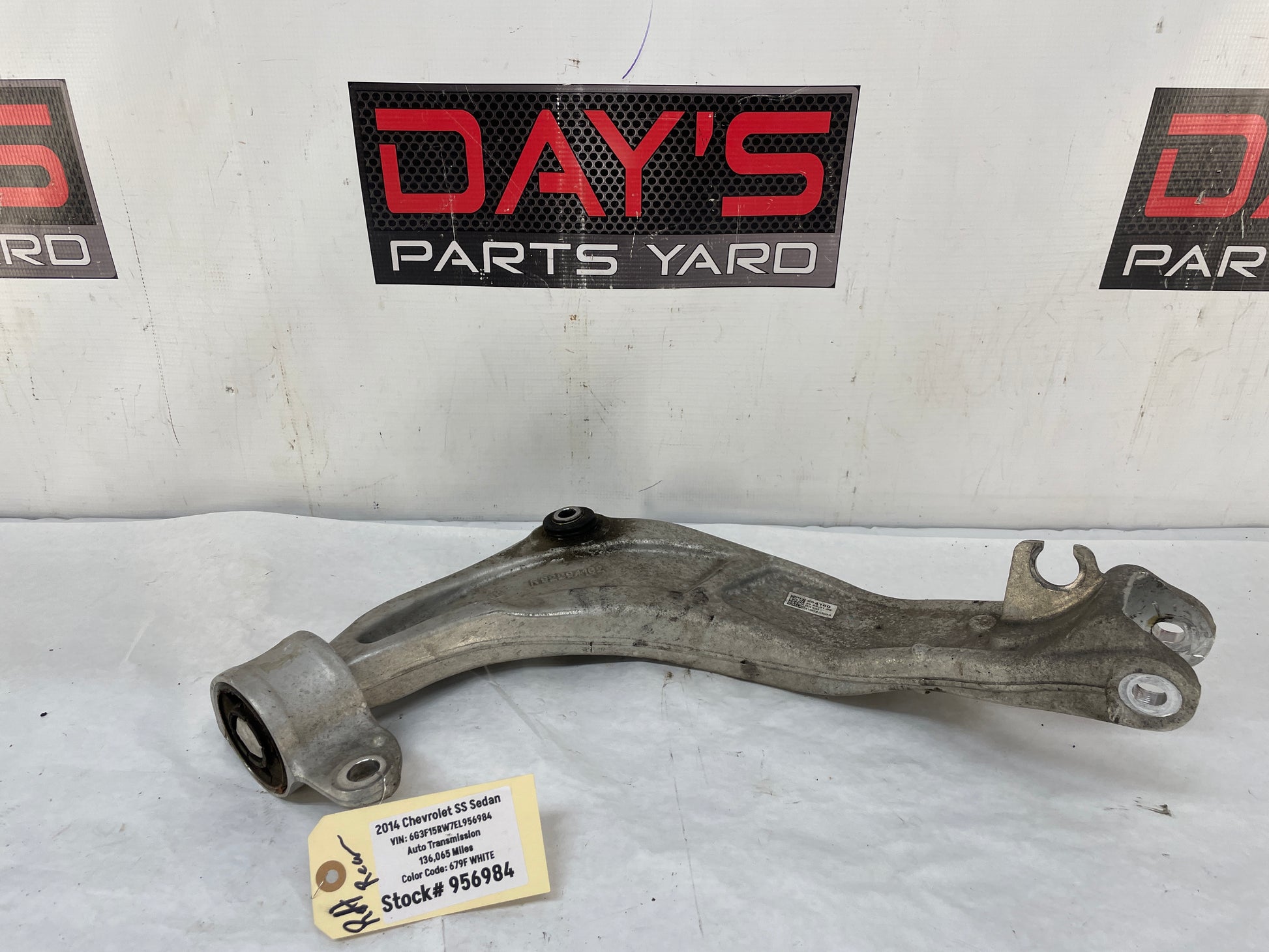 2014 Chevy SS Sedan RH Passenger Rear Suspension Upper Control Arm OEM - Day's Parts Yard