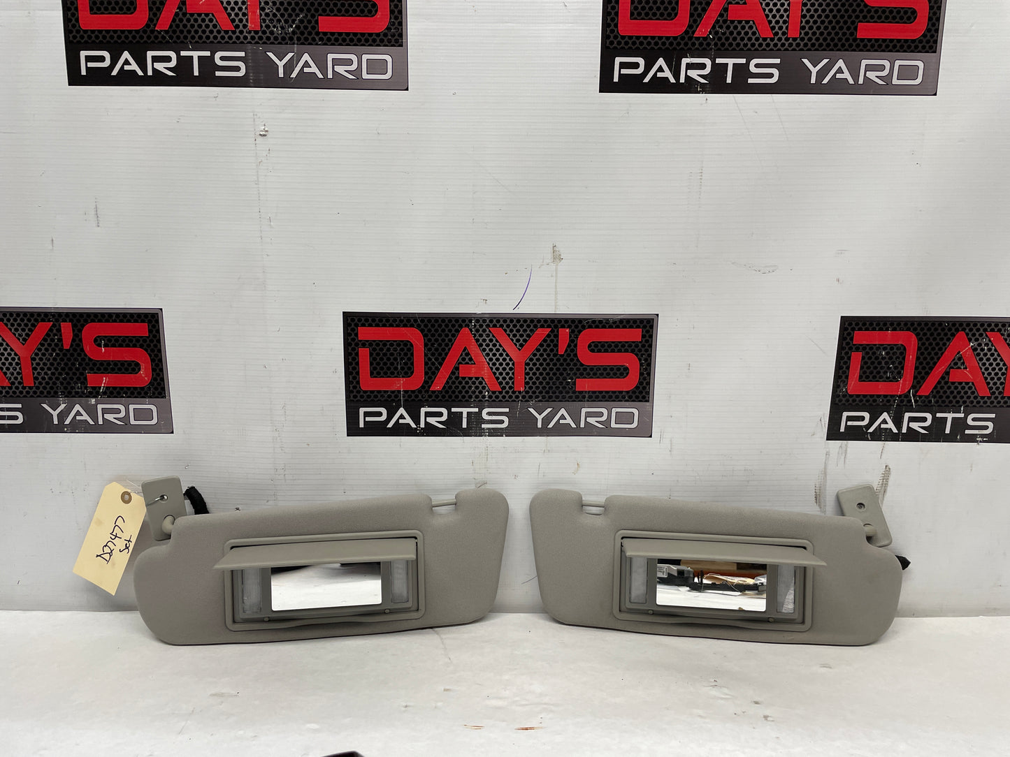 2014 Chevy SS Sedan RH & LH Sun Visor Sunvisor Shade Set OEM - Day's Parts Yard