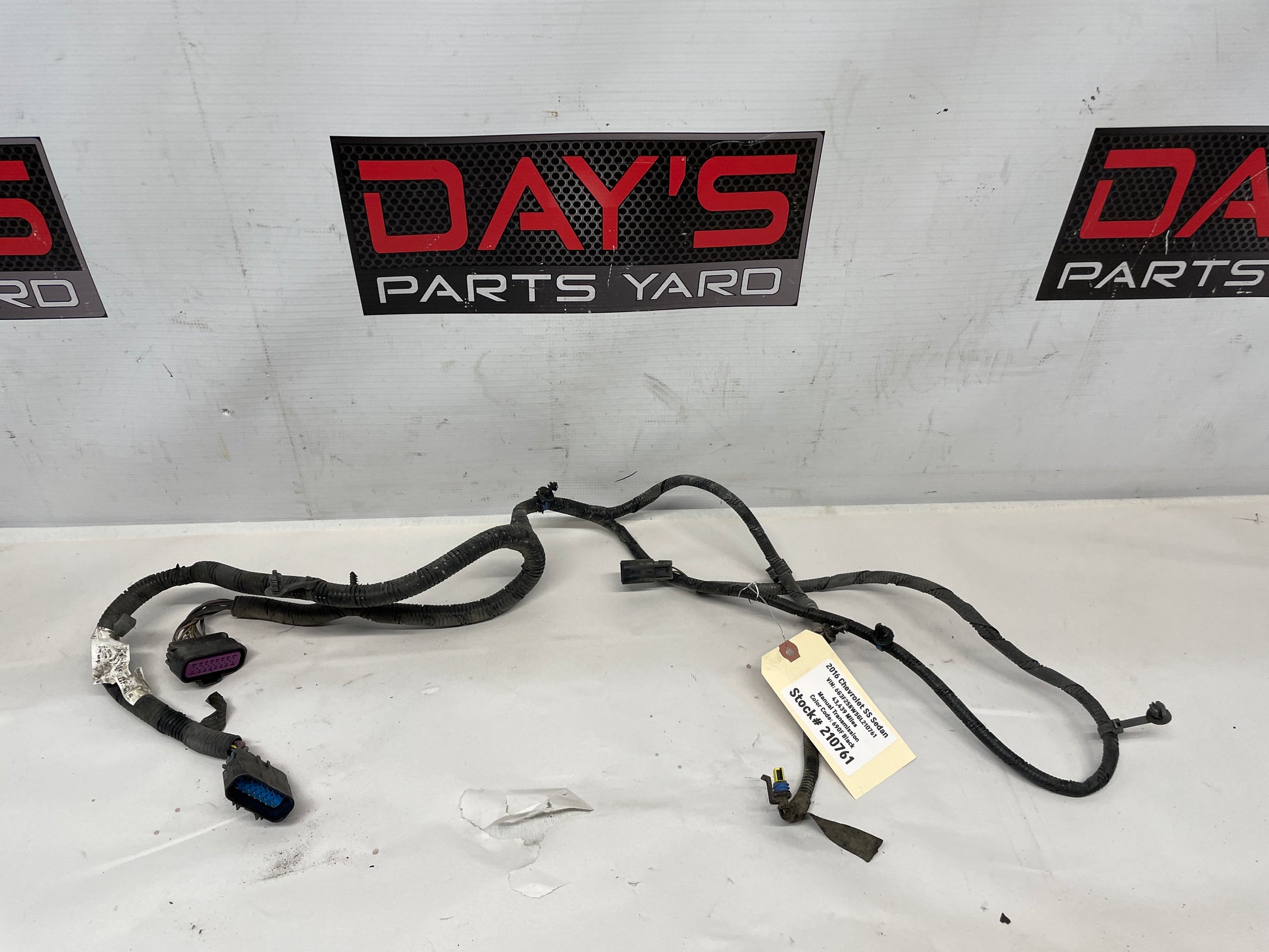 2016 Chevy SS Sedan Rear Suspension Cradle Wire Wiring Harness OEM - Day's Parts Yard