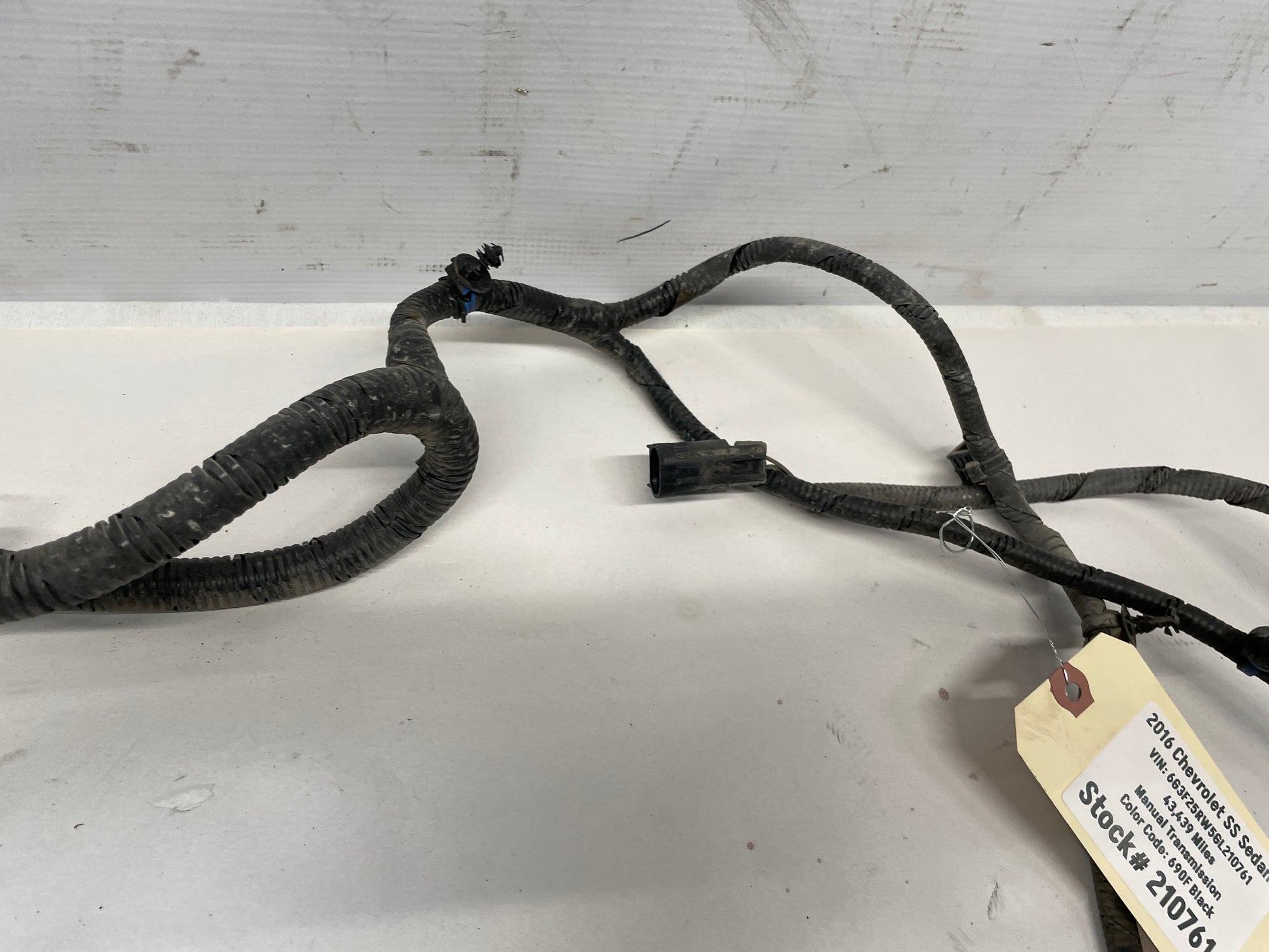 2016 Chevy SS Sedan Rear Suspension Cradle Wire Wiring Harness OEM - Day's Parts Yard