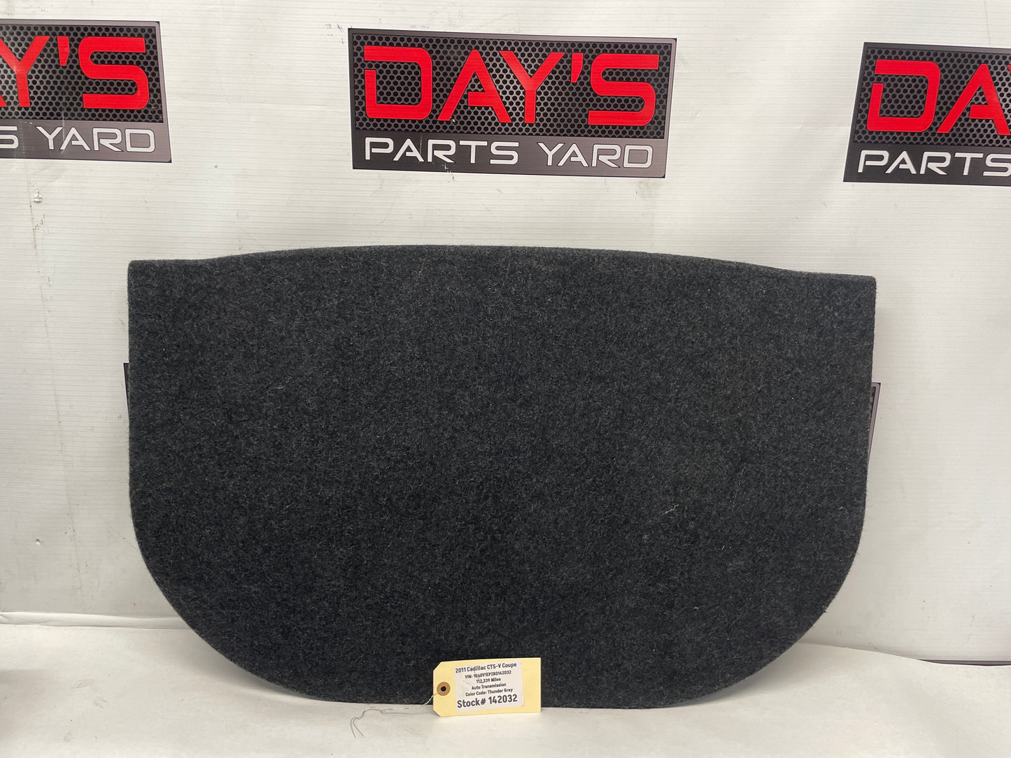 2011 Cadillac CTS-V Trunk Compartment Floor Storage Carpet Cover OEM - Day's Parts Yard