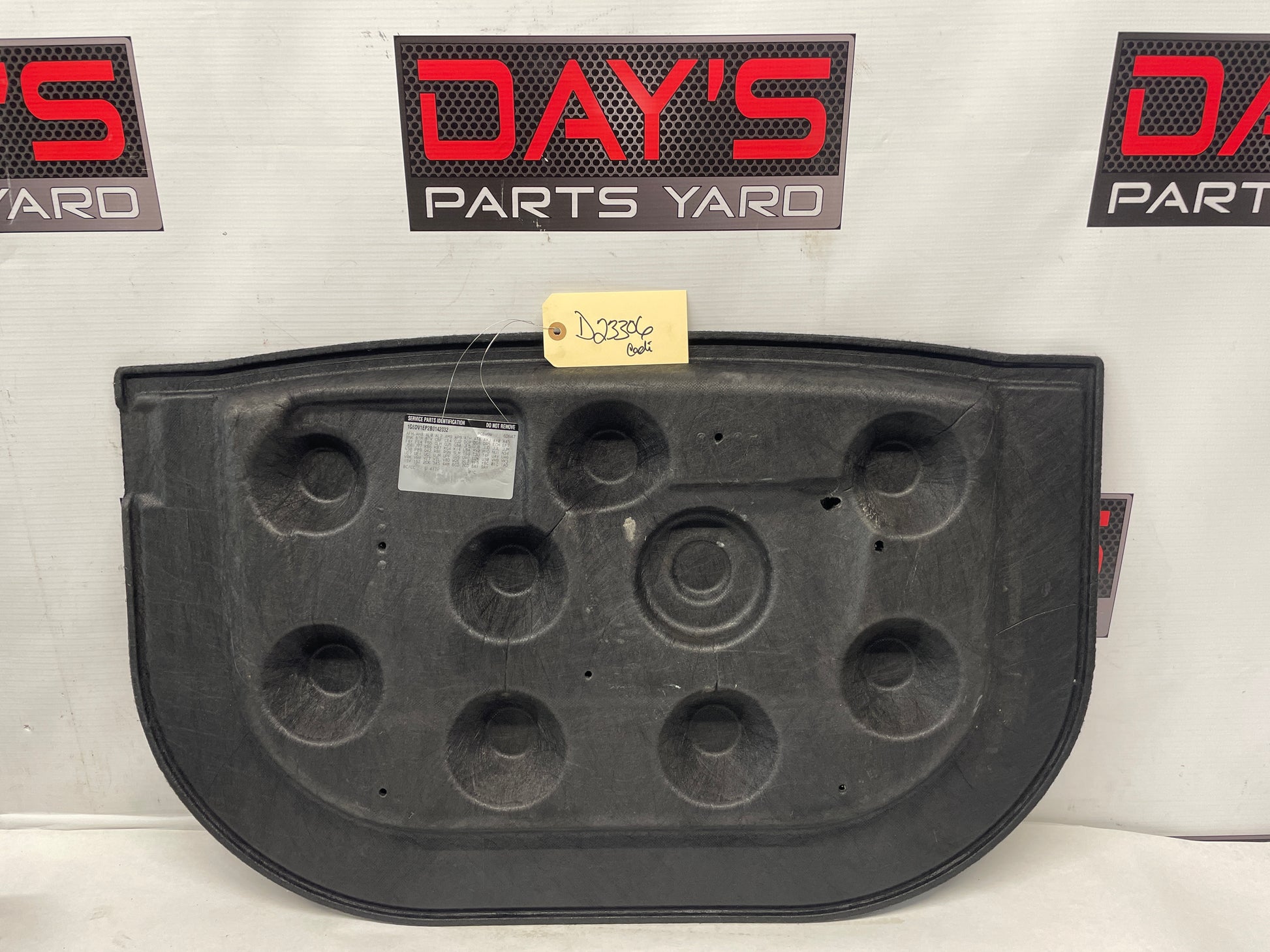 2011 Cadillac CTS-V Trunk Compartment Floor Storage Carpet Cover OEM - Day's Parts Yard